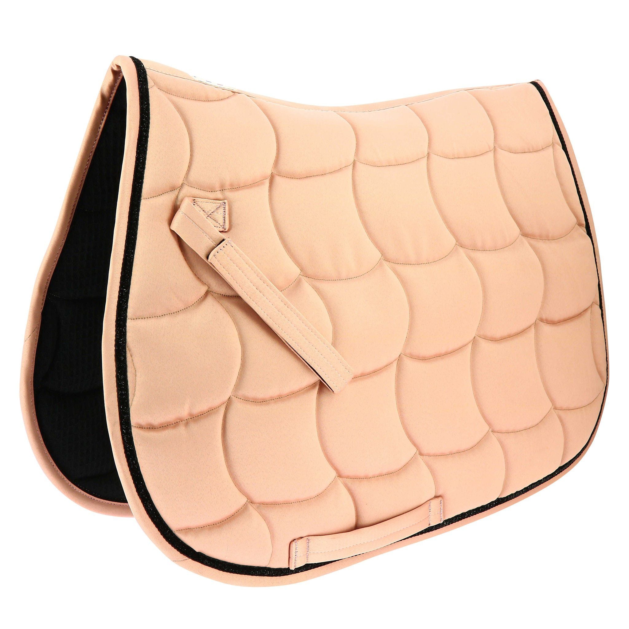 EQUITHÈME Satin Saddle pad - All purpose Golden pink 204432050