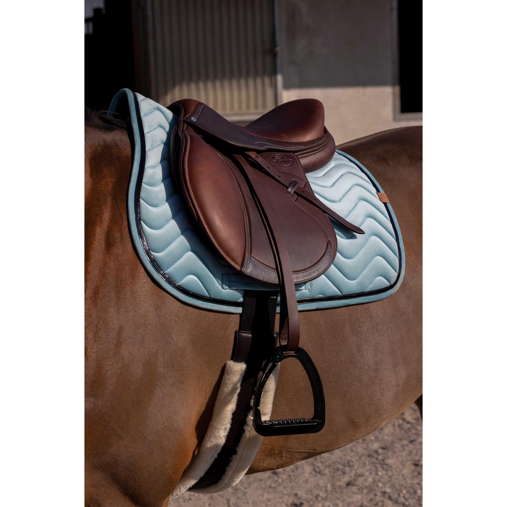 EQUITHÈME Glossy Saddle pad - All purpose Light green 204761012