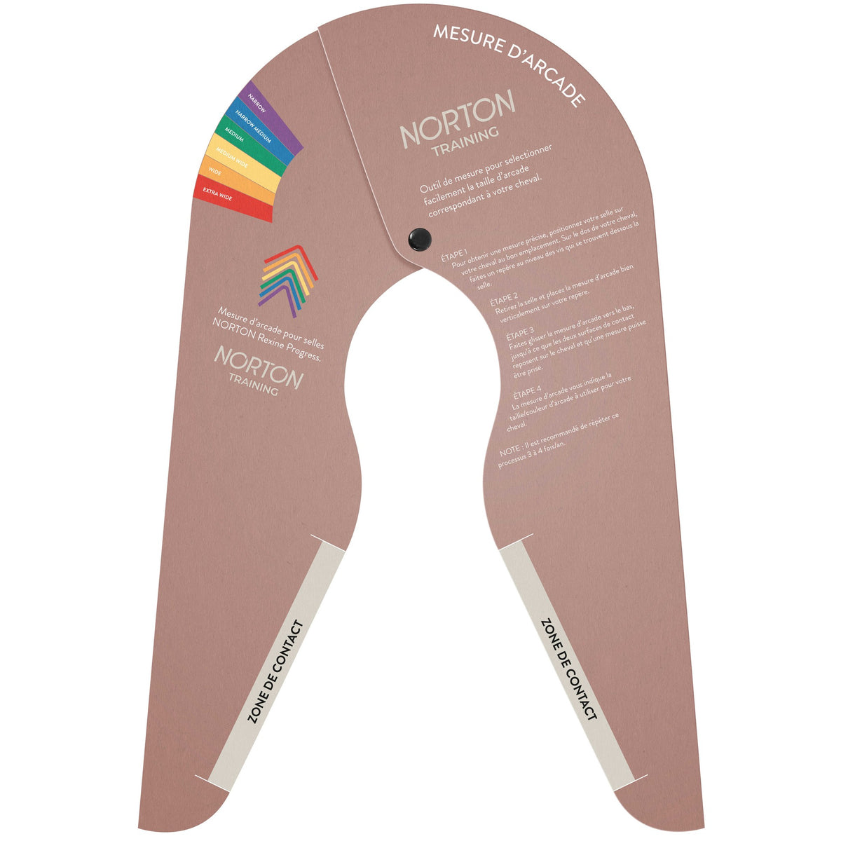 Norton Rexine Progress Saddle Gullet Gauge - Brown - 702102_packshot_1