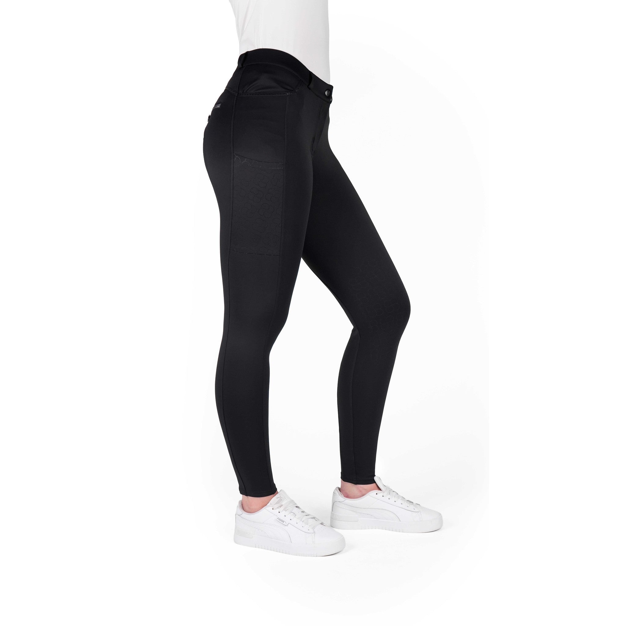 EQUITHÈME Capucine Breeches - Ladies Black 979861236