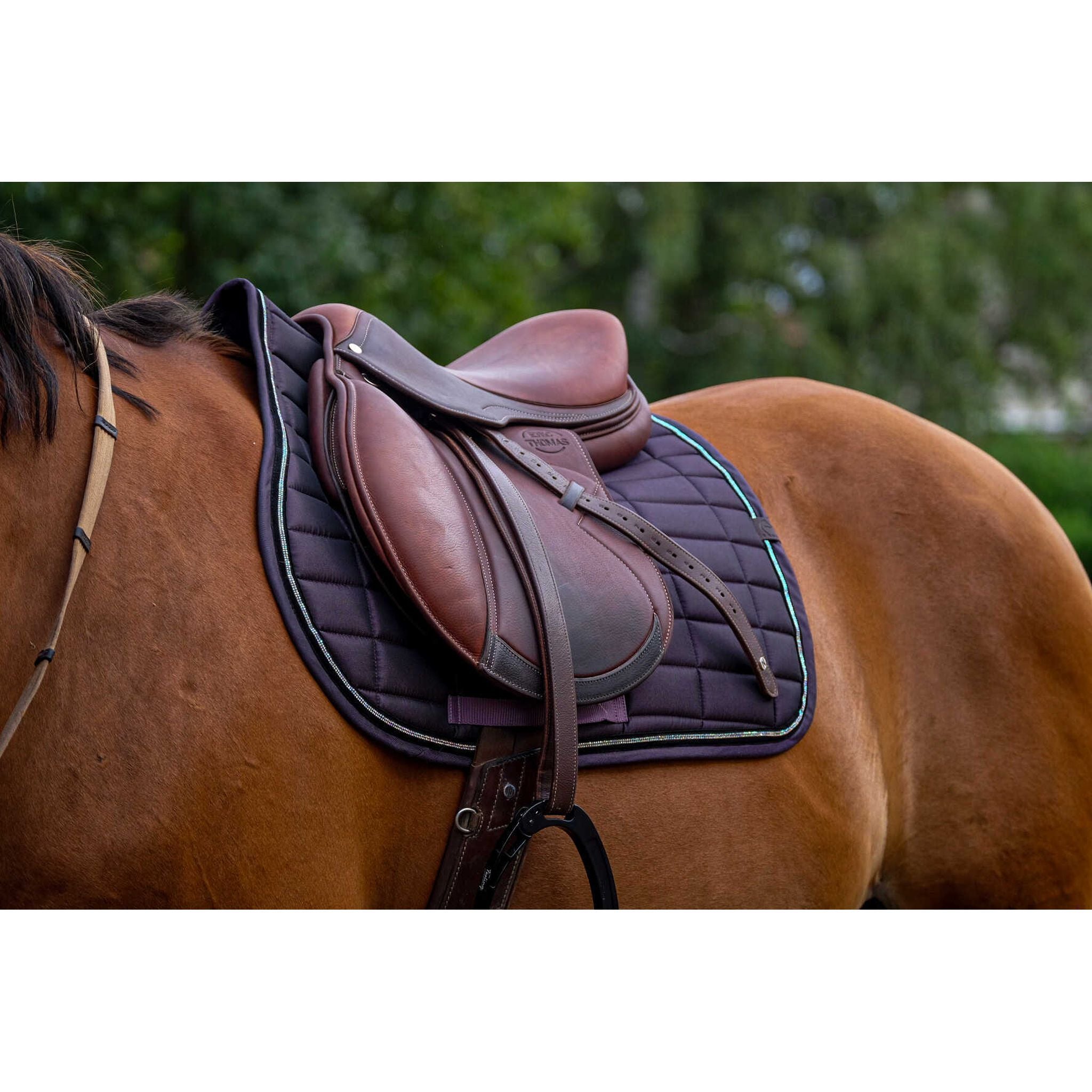 EQUITHÈME Domino All-Purpose Saddle Pad Purple - 204782015_ambi_1