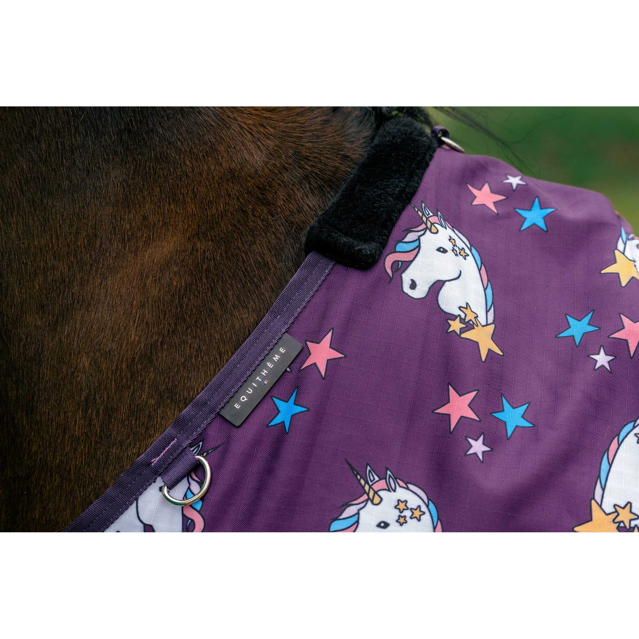 EQUITHÈME Sheet - Licorne 600D Plum 400583150