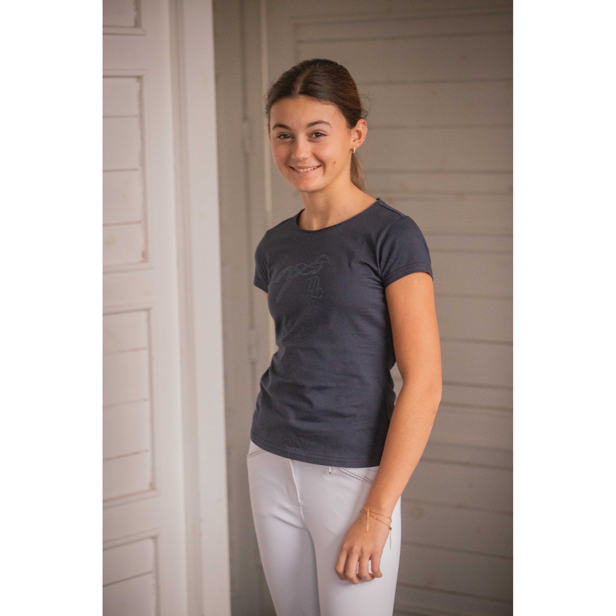 Eden by Pénélope Iconic Strass T-Shirt - Kids Navy blue - 980402712_ambi_5