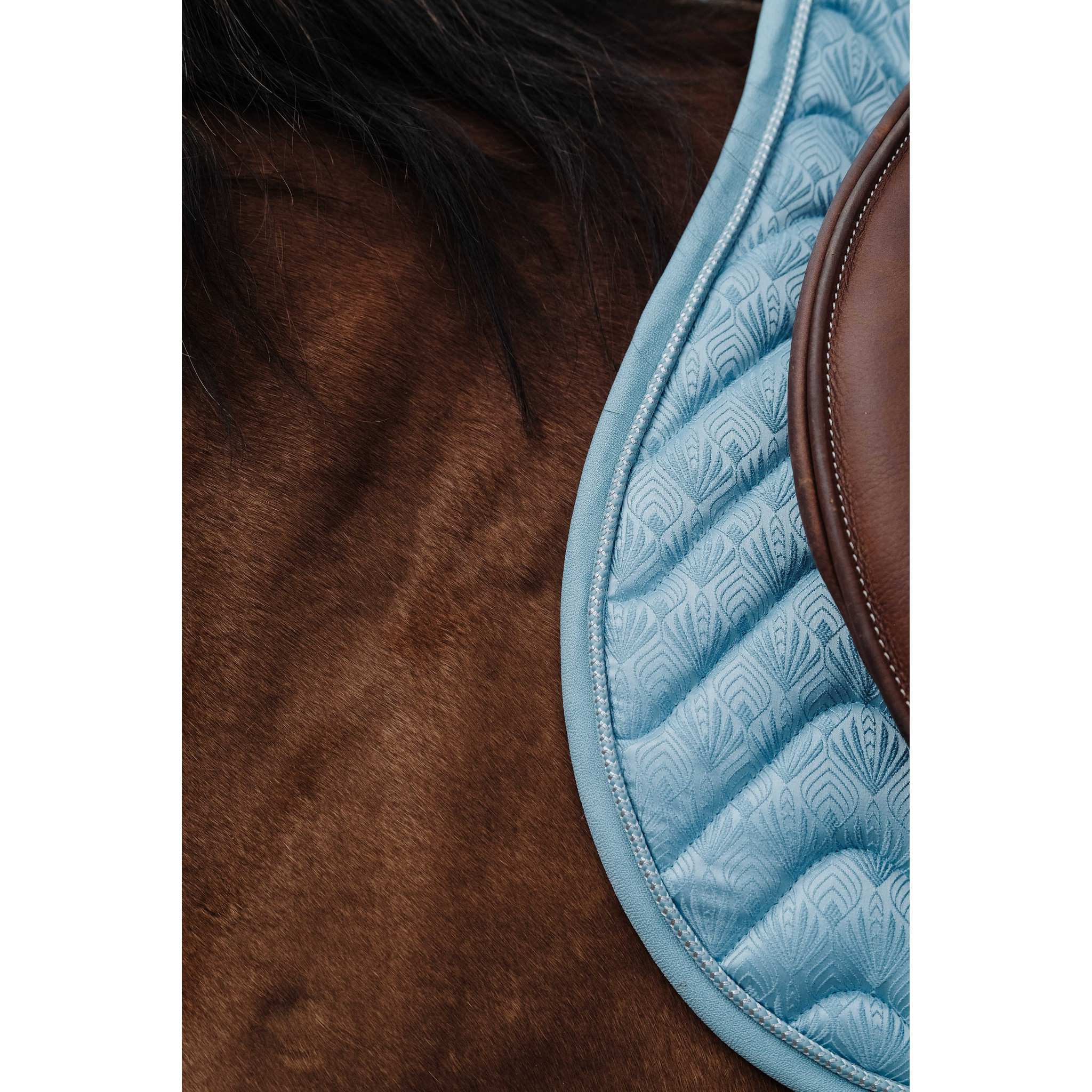 EQUITHÈME Brocart saddle pad - All purpose Blue/light blue 204002012