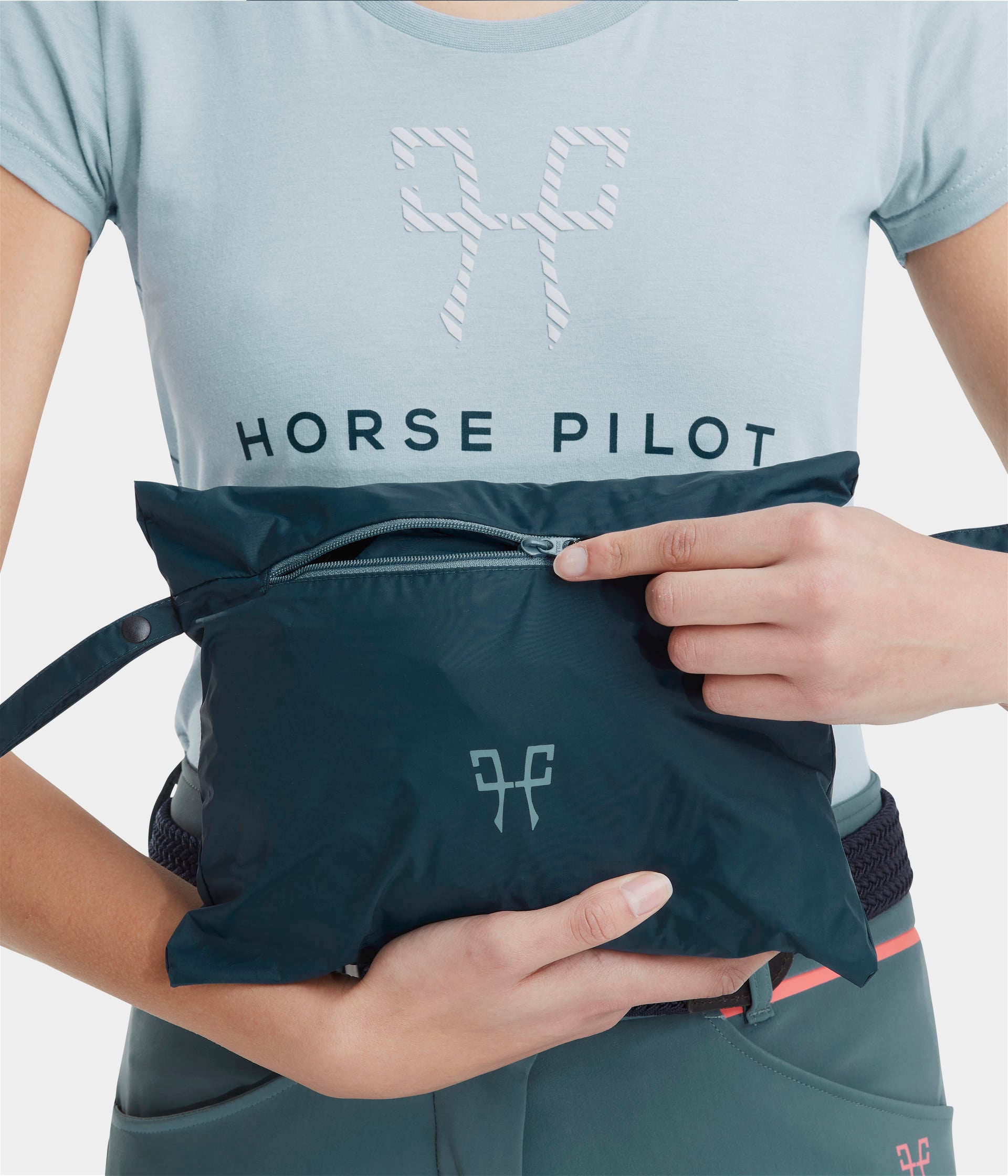 HORSE PILOT Long Raintech Jacket Women - Black