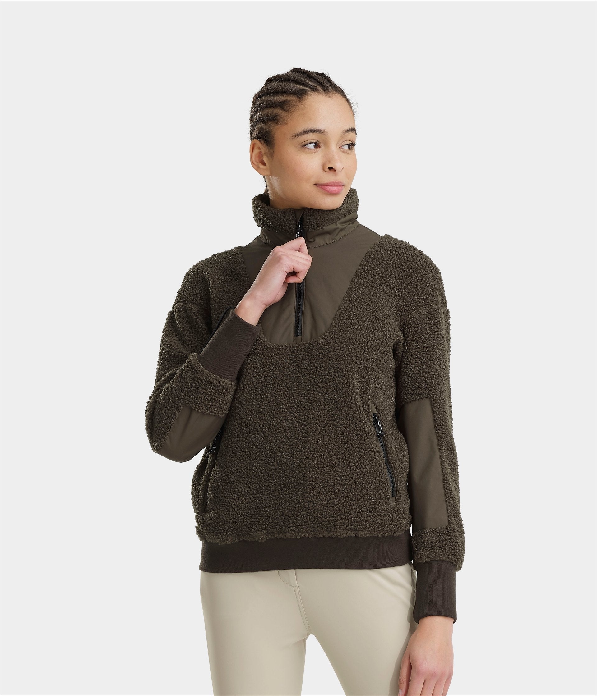 HORSE PILOT Sherpa Jacket Women - Terracotta