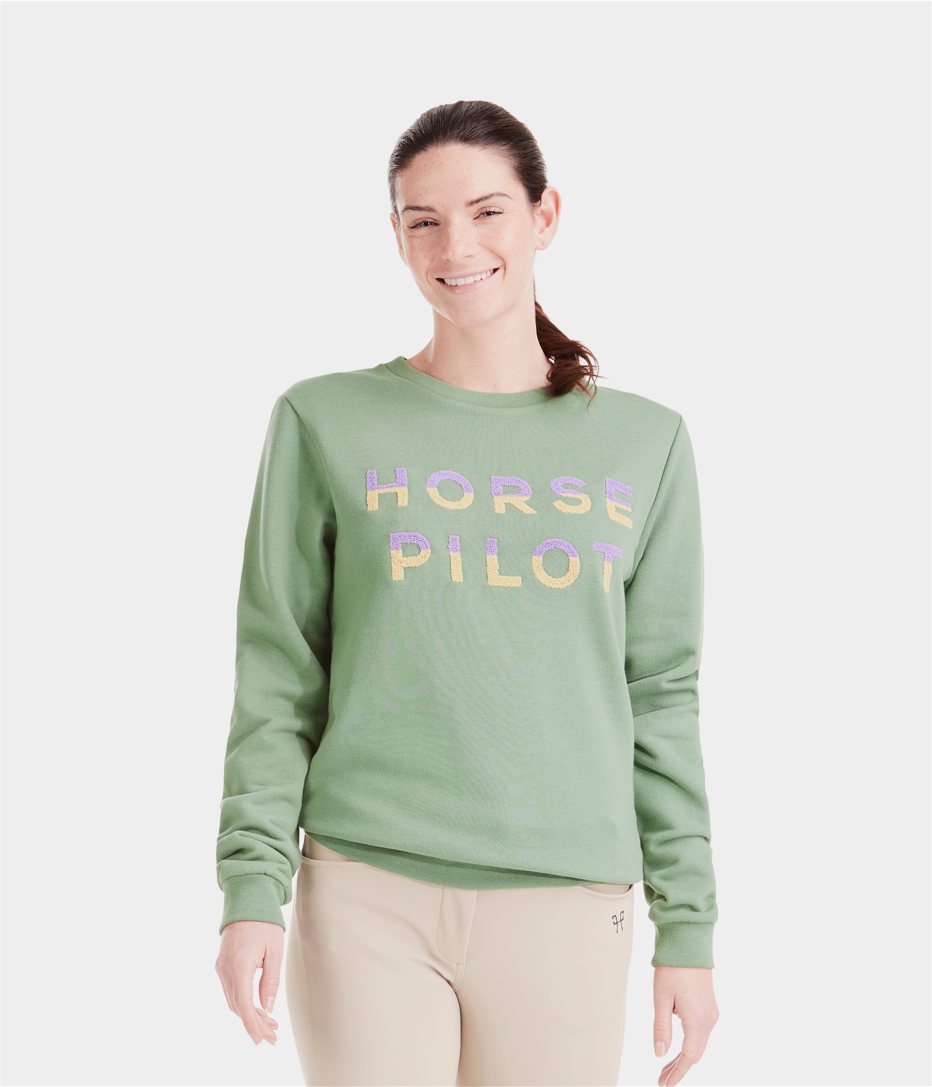 HORSE PILOT Team Sweatshirt Women - Smooth Green