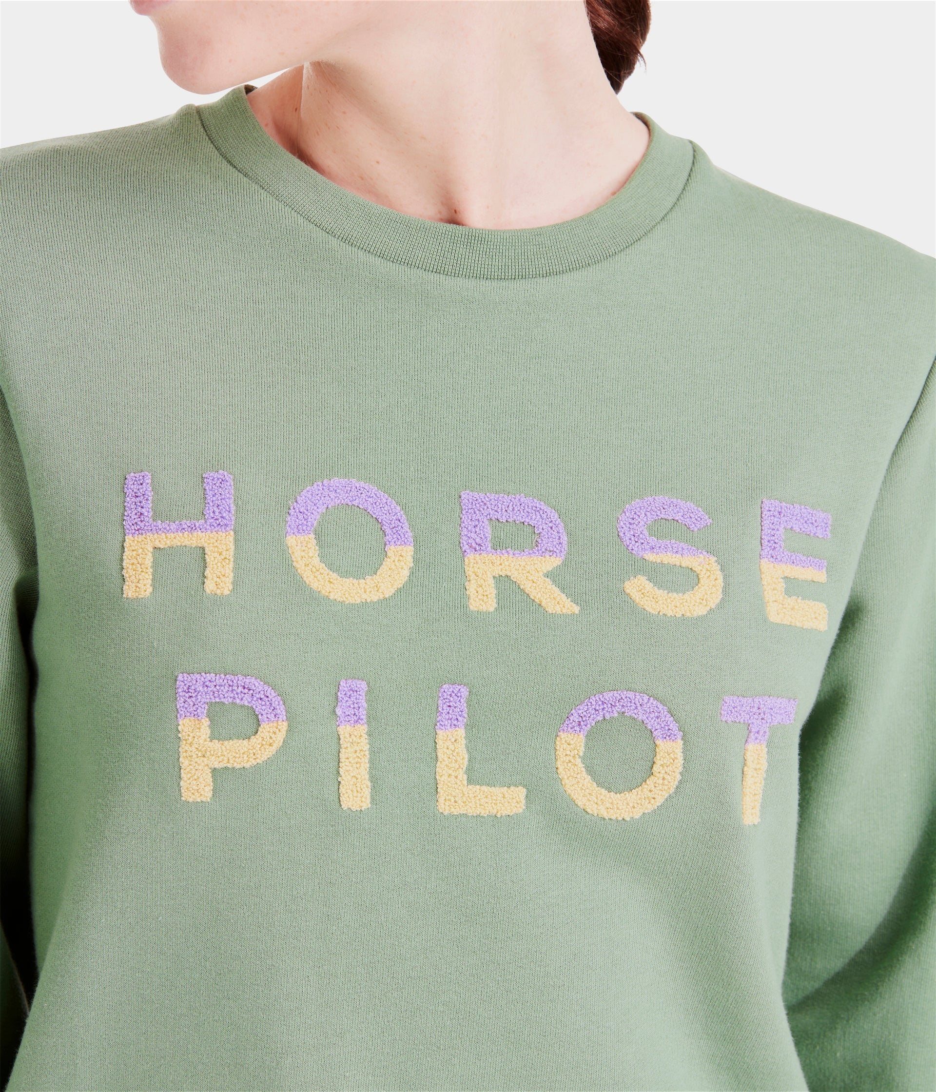 HORSE PILOT Team Sweatshirt Women - Smooth Green