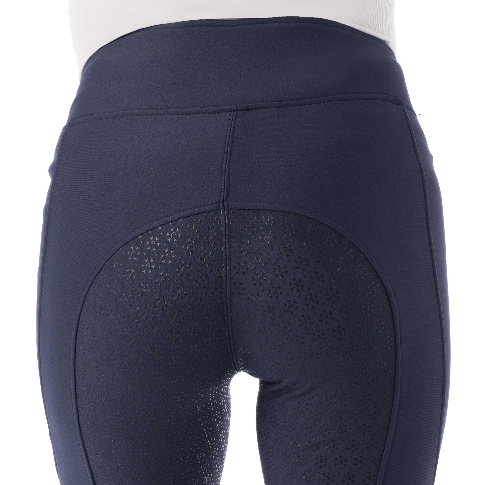 EQUITHÈME Dolomyt softshell Leggings full silicone - Ladies Navy blue 979143736