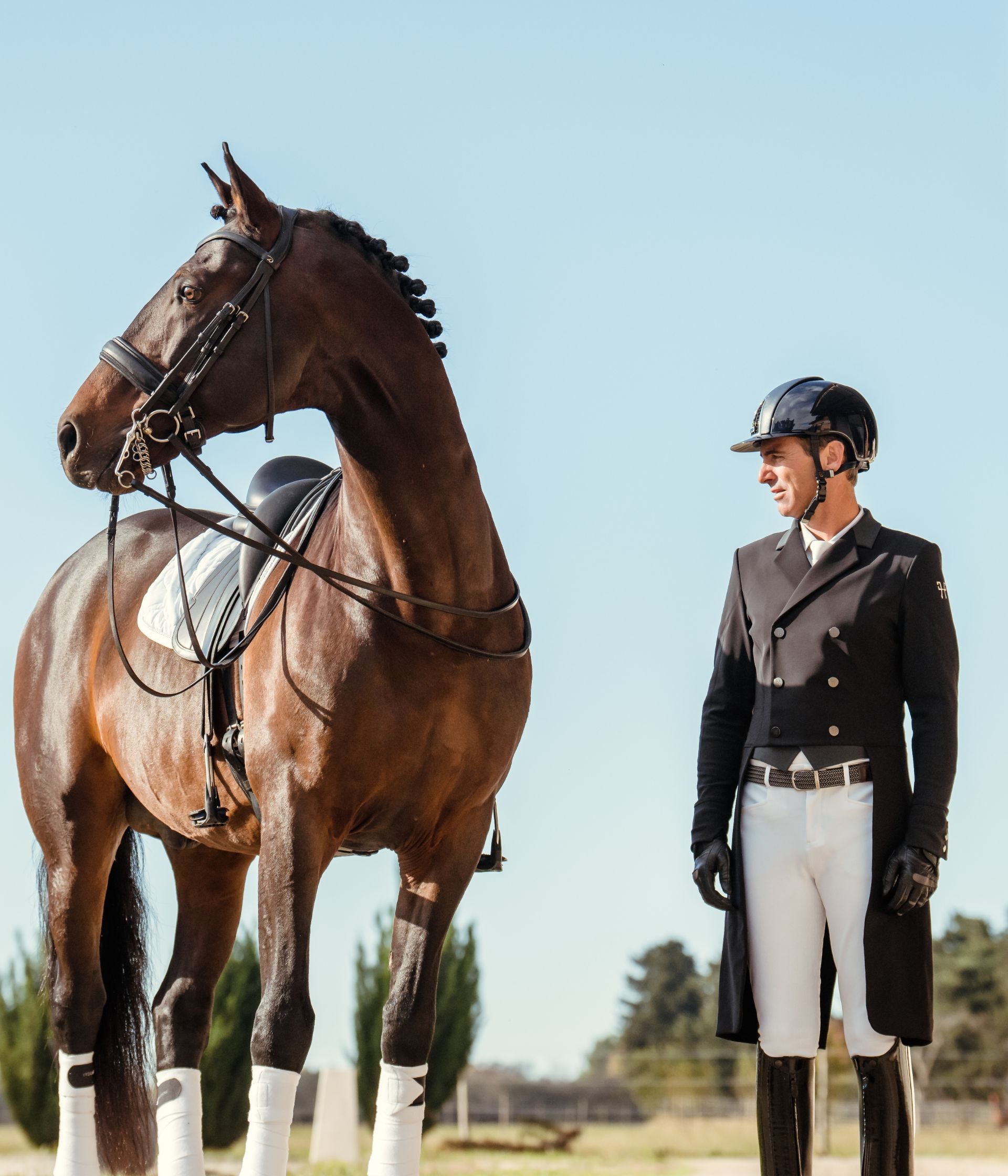 HORSE PILOT Long Frac Jacket Men - Navy