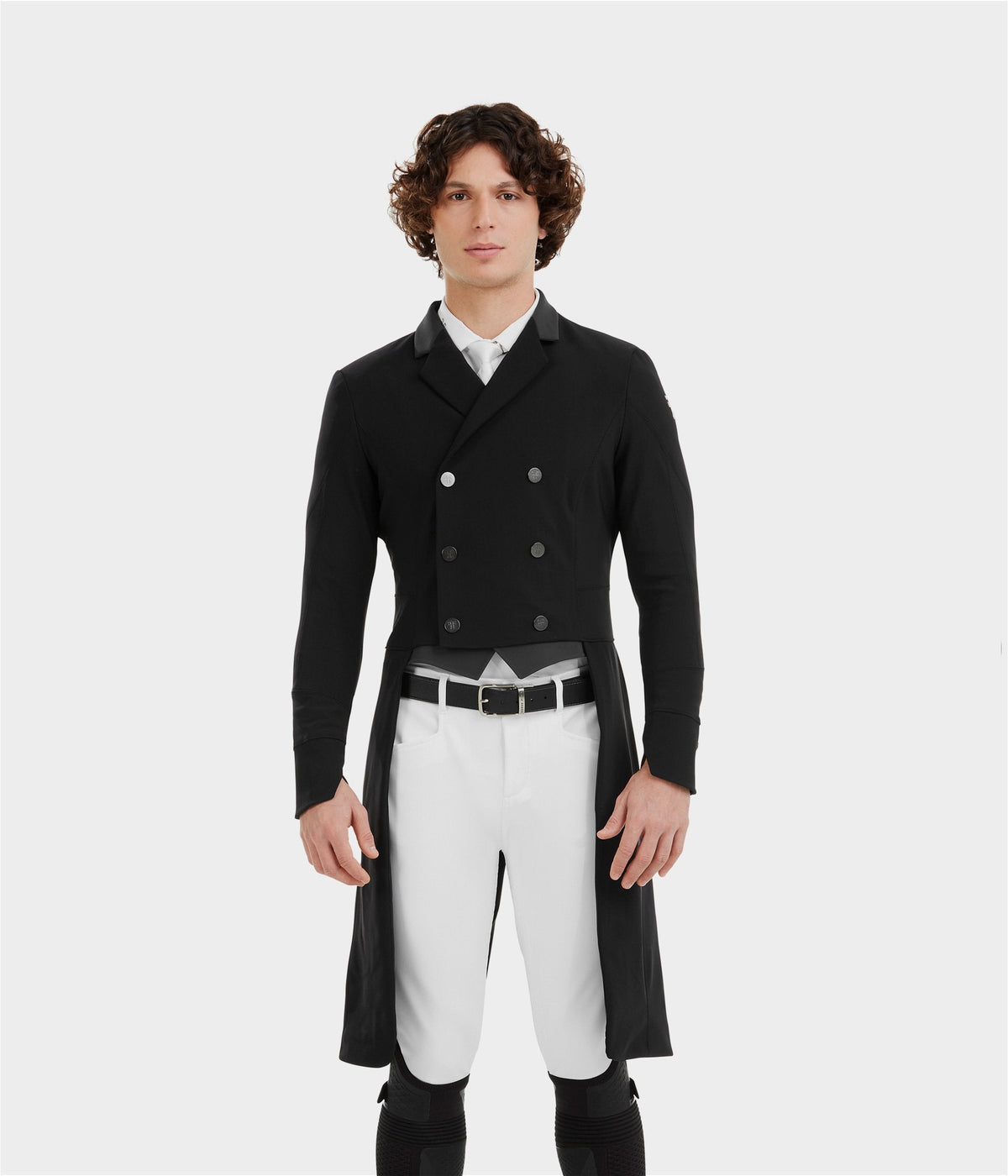 Horse Pilot Long Frac Jacket Men - Black