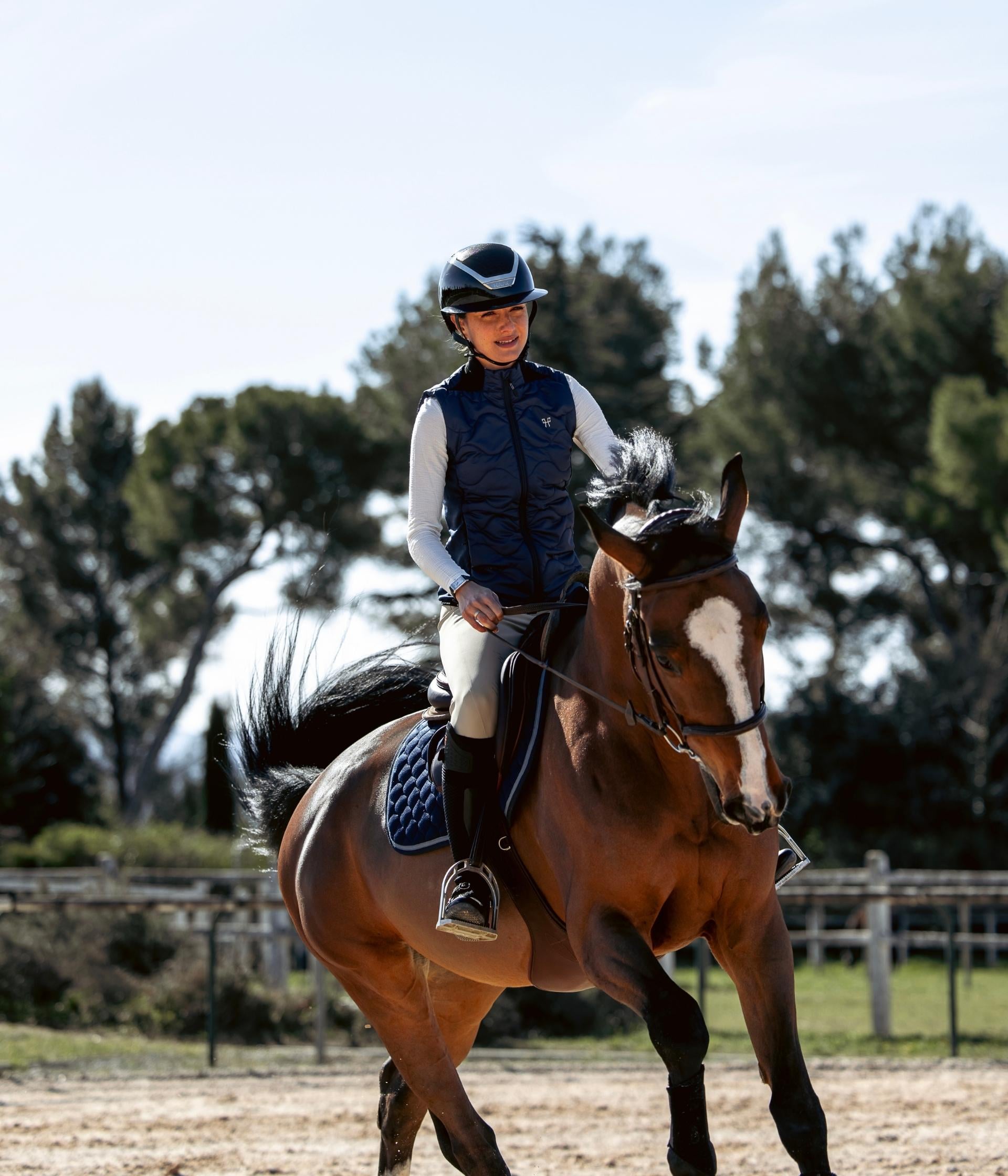 Horse Pilot Rider Vest Women - Navy