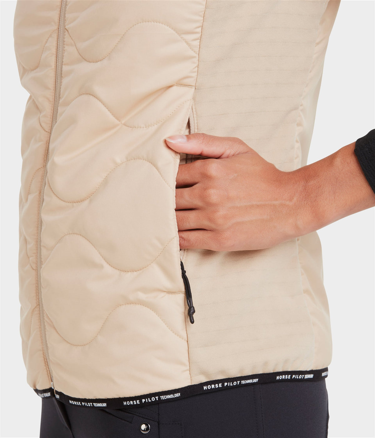 Horse Pilot Rider Vest Women - Latte