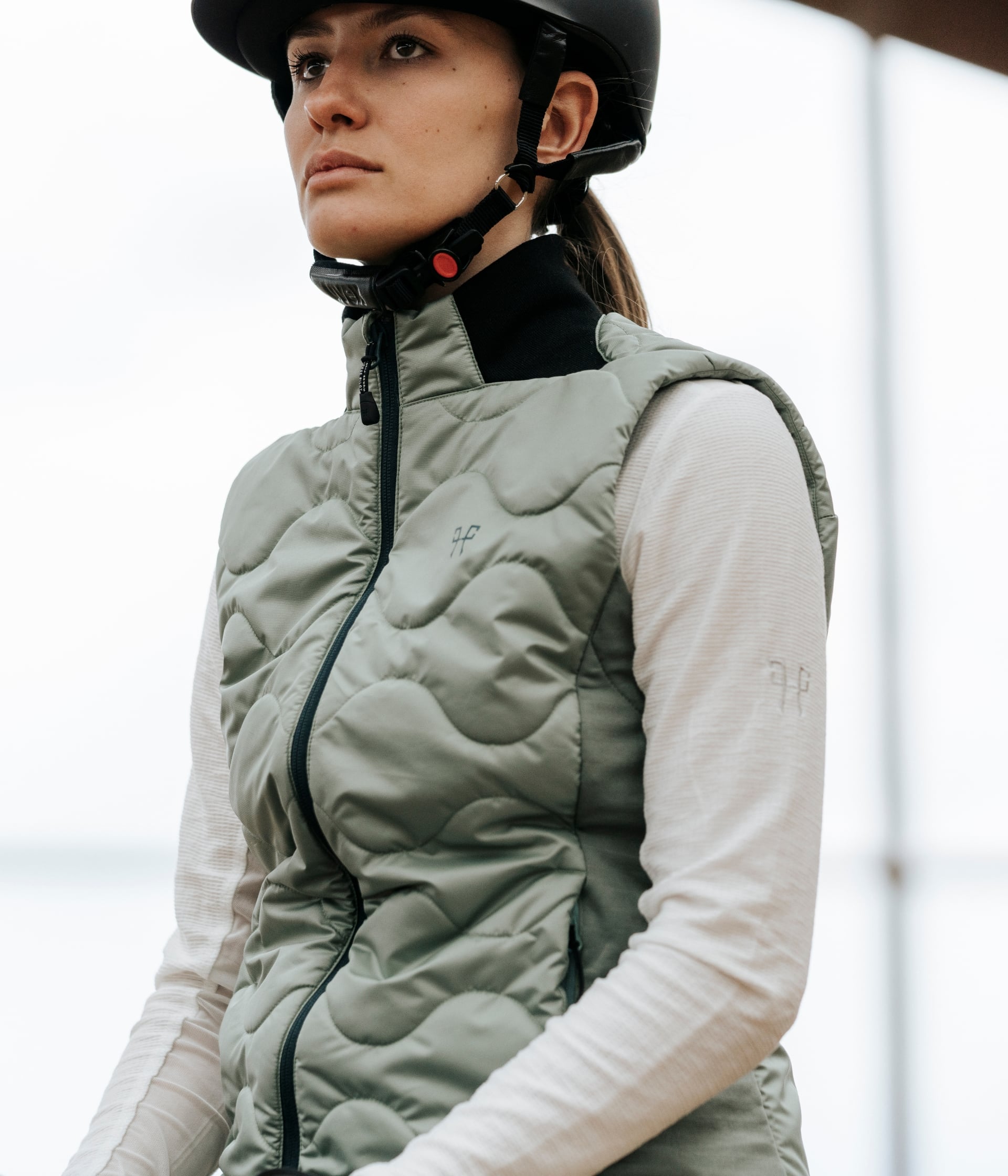 Horse Pilot Rider Vest Women - Smooth Green