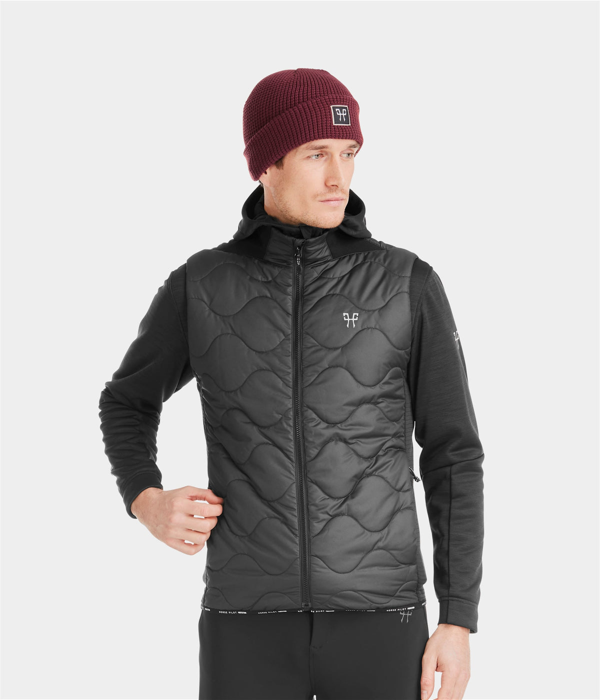 Horse Pilot Rider Vest Men - Black