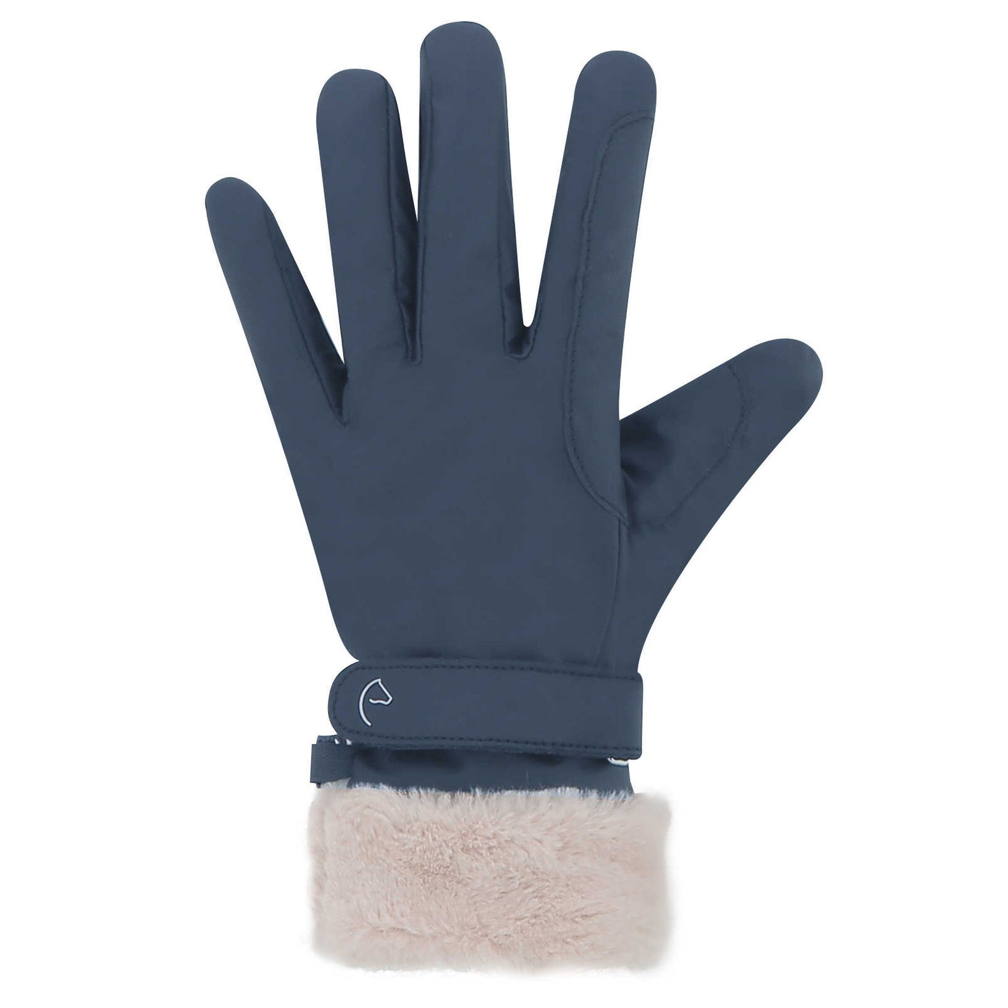 EQUITHÈME Valois Gloves Navy blue 930265072