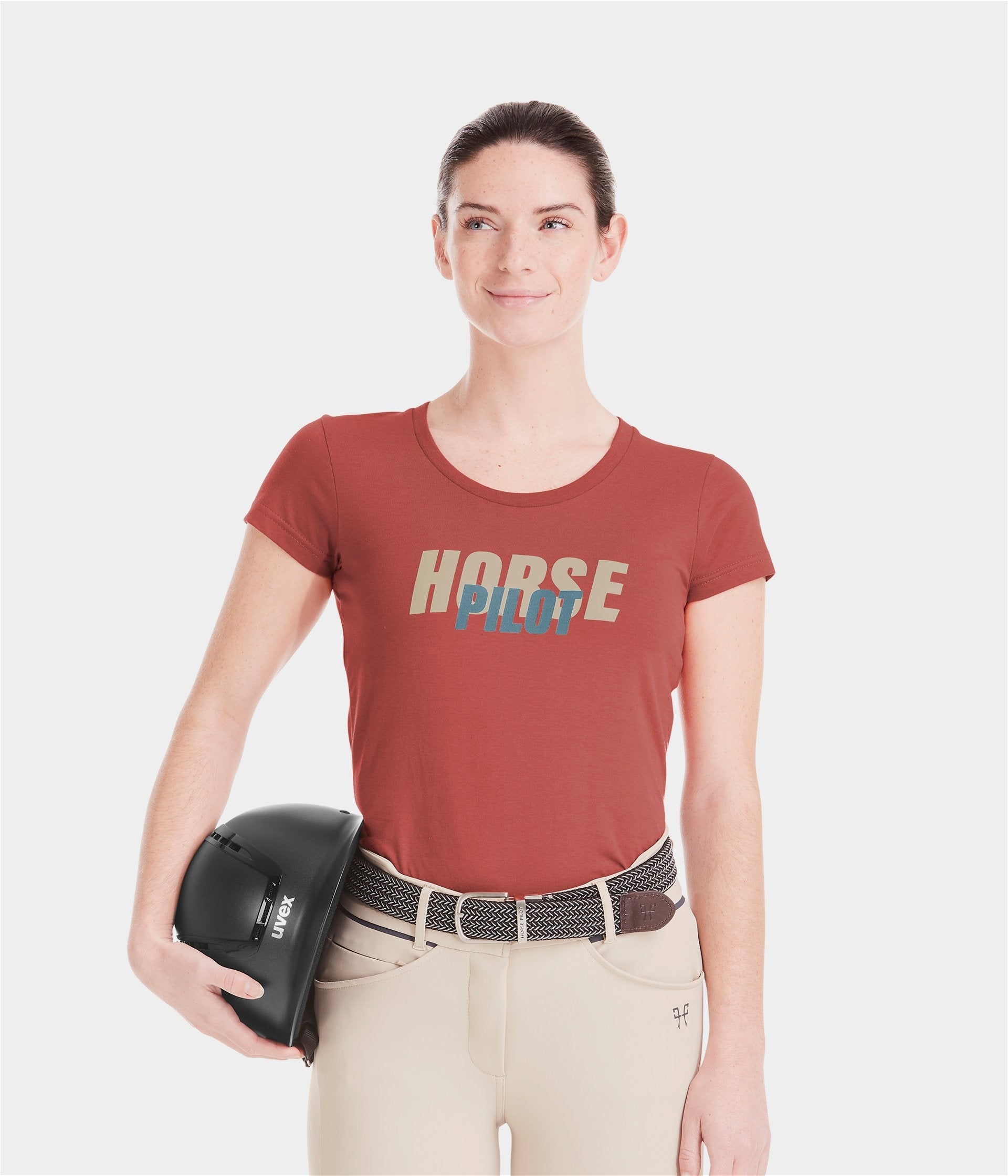 HORSE PILOT Team Shirt Women - Terracotta