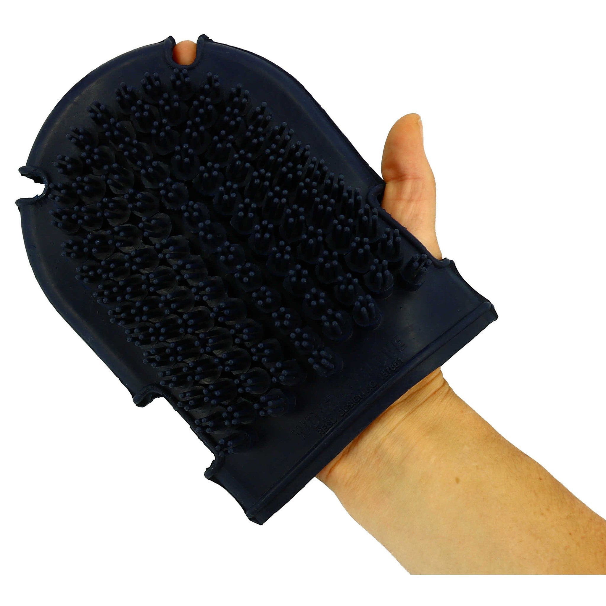 Hippo-Tonic Currying Glove + Brush Navy blue 700137007