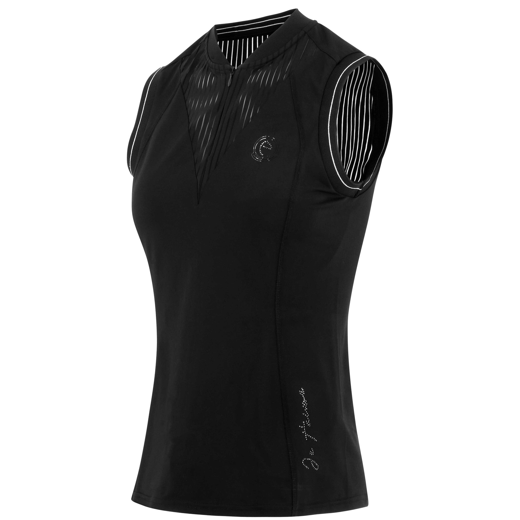 EQUITHÈME Margot Je t'aime Polo Shirt - Women - Black - 962087024_packshot_2