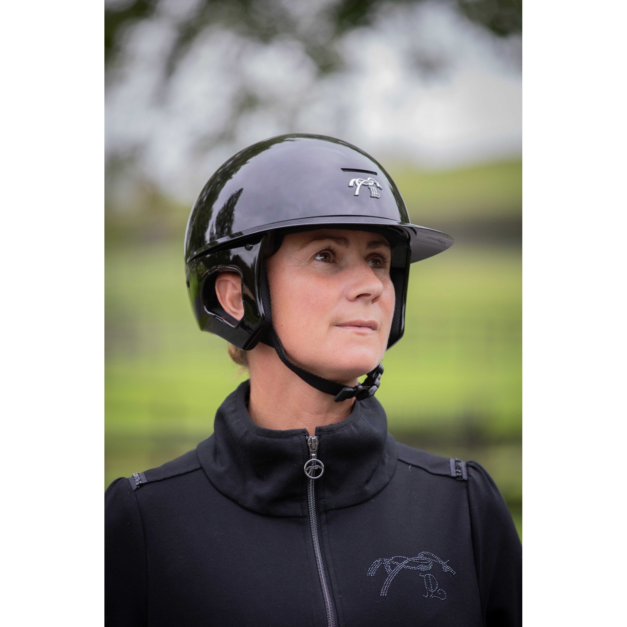 Penelope by Freejump Glossy Helmet with Long Visor Black/shiny black - 990801012_ambi_2