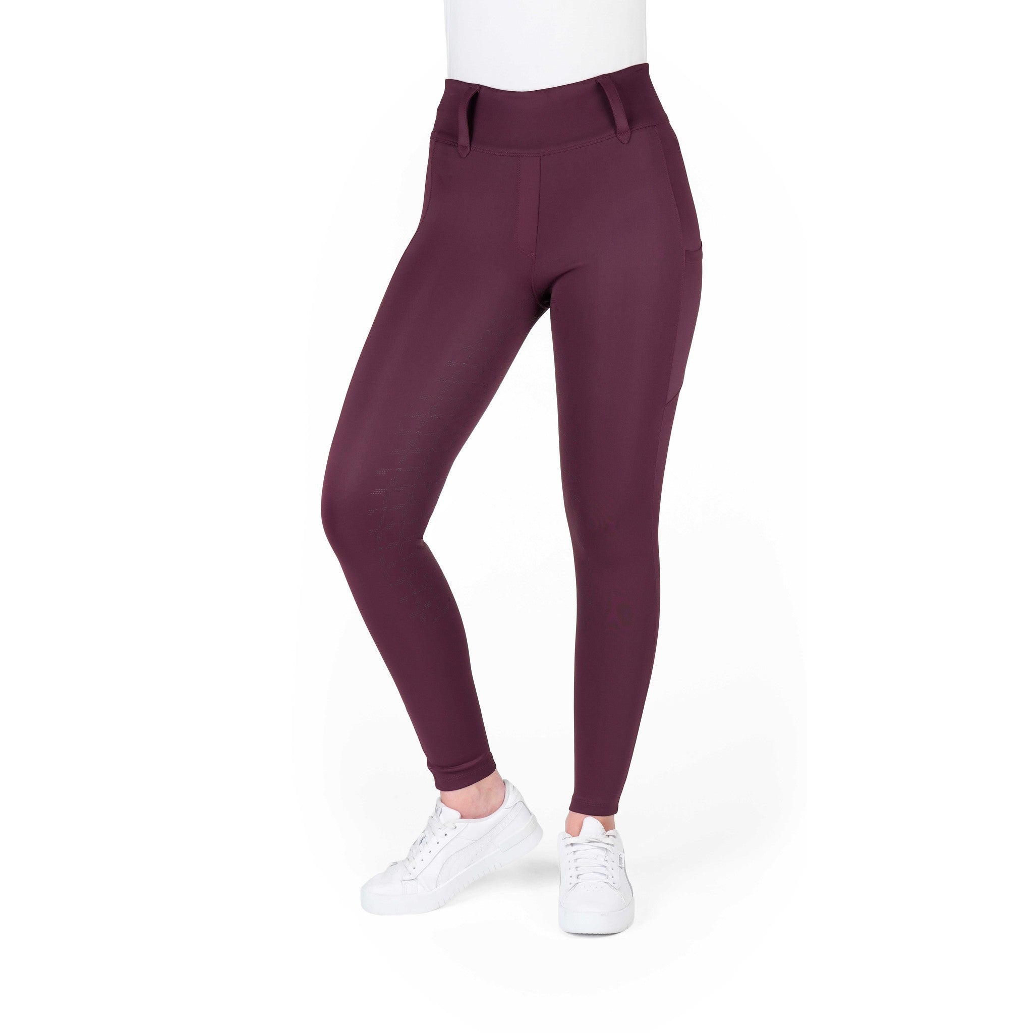 EQUITHÈME Alizé Full-Seat Leggings - Ladies Plum 979167336