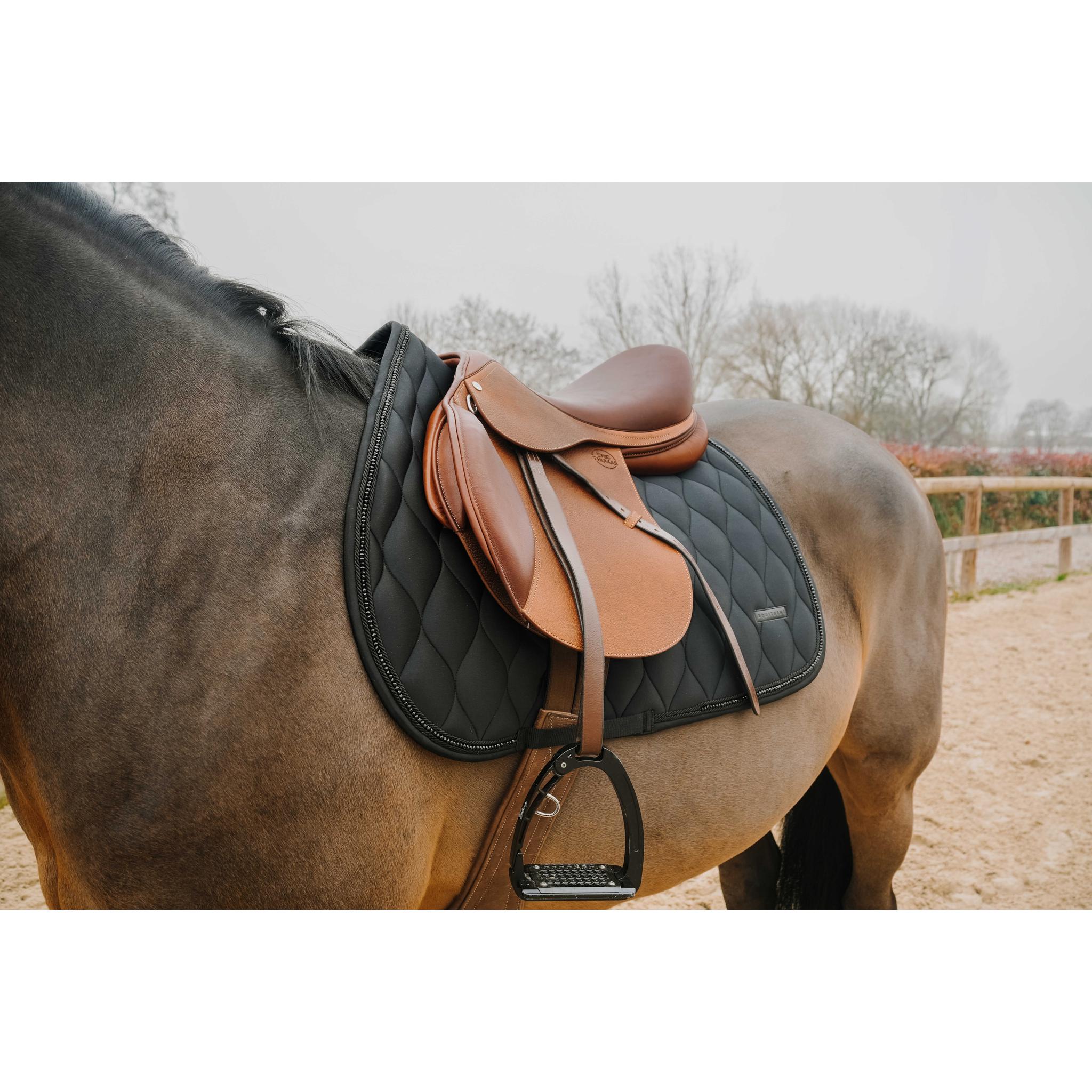 EQUITHÈME Pearl All-Purpose Saddle Pad Black - 204023002_ambi_2