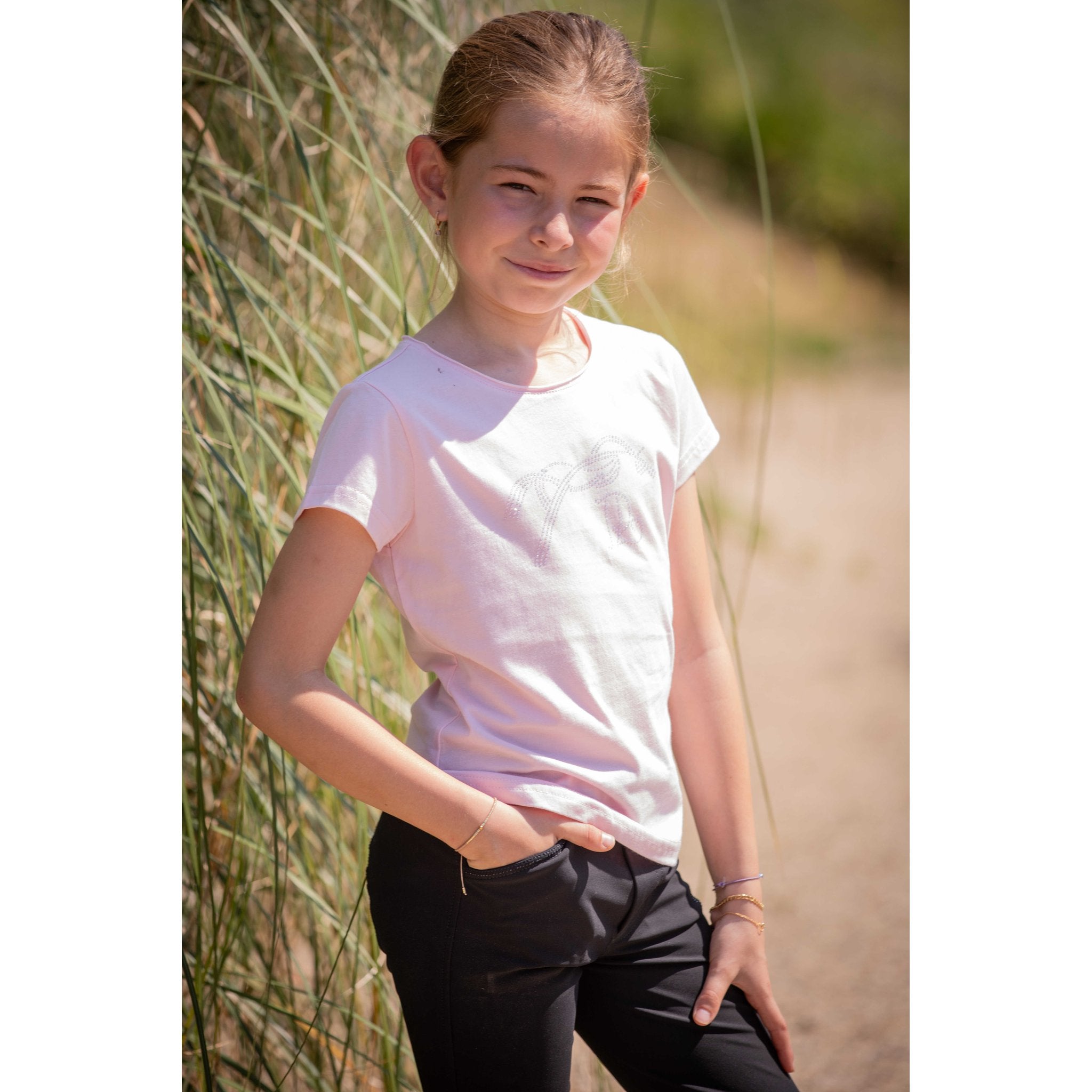 Eden by Pénélope Iconic Strass T-Shirt - Kids Pink - 980402312_ambi_3