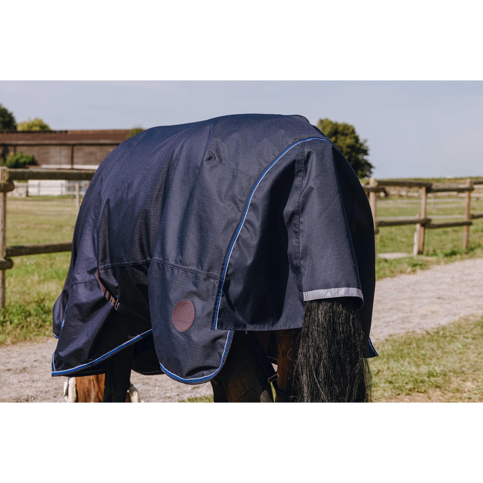 EQUITHÈME Classic 1200D Turnout rug - Combo Navy blue 400547063