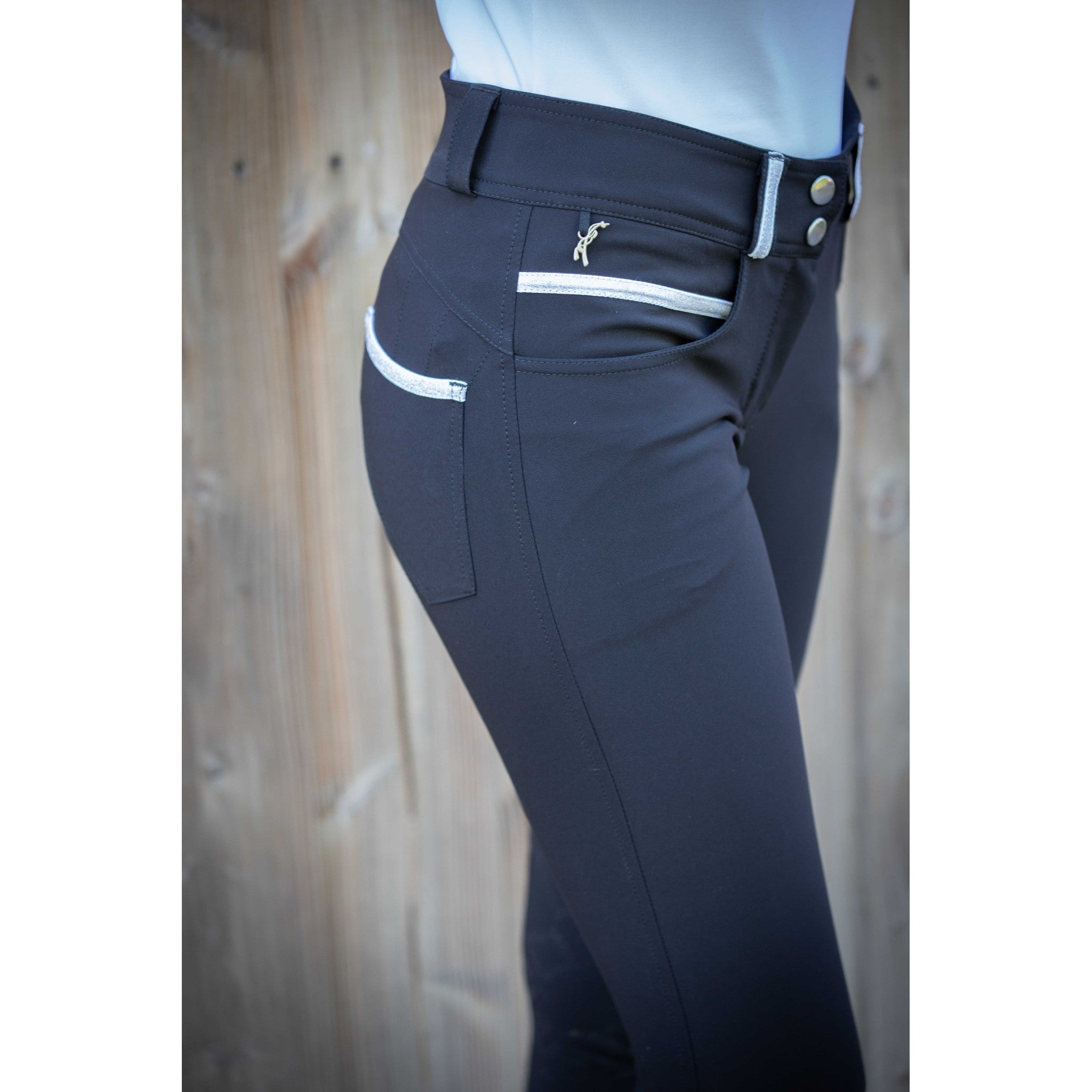 Penelope Fun Pushup Riding Pants with Silicone Full Seat - Women's Black - 979909234_zoom_1