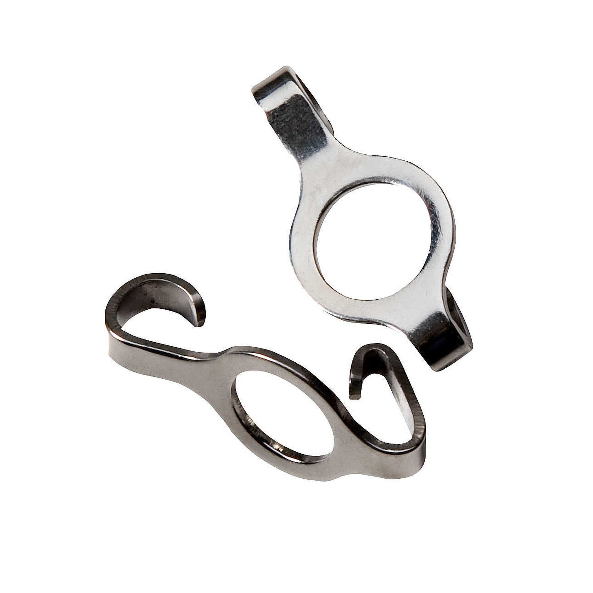 Feeling Flat hooks for curb chain Silver 608703