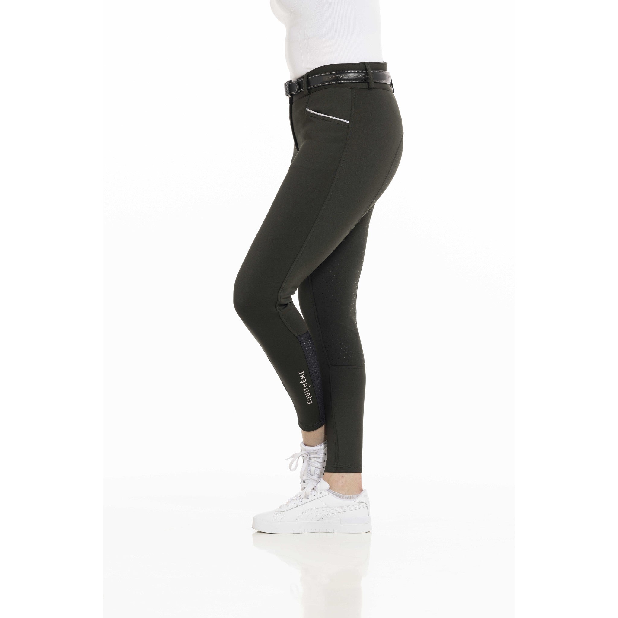 EQUITHÈME Claudine Breeches with silicone full seat - Ladies Dark green 979788936