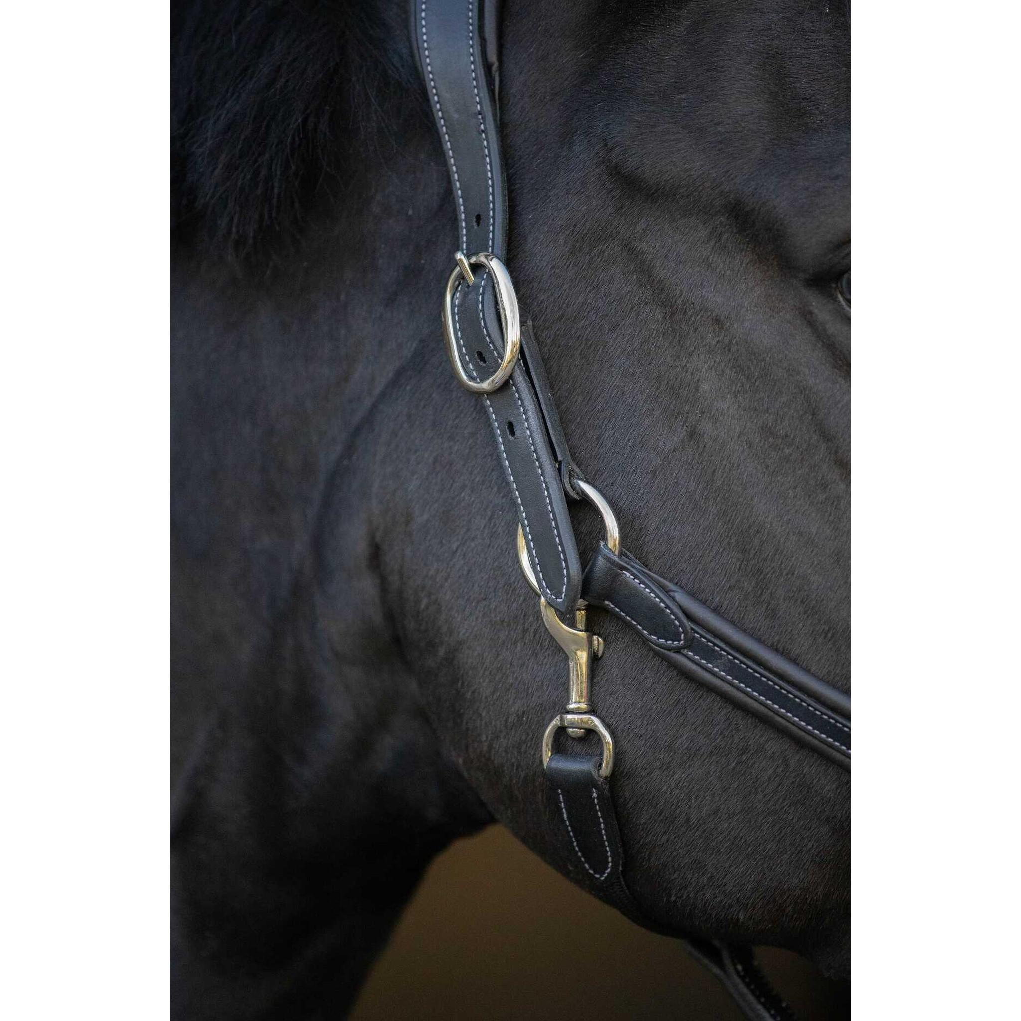 Pénélope Point Sellier Leather halter Black 510310202