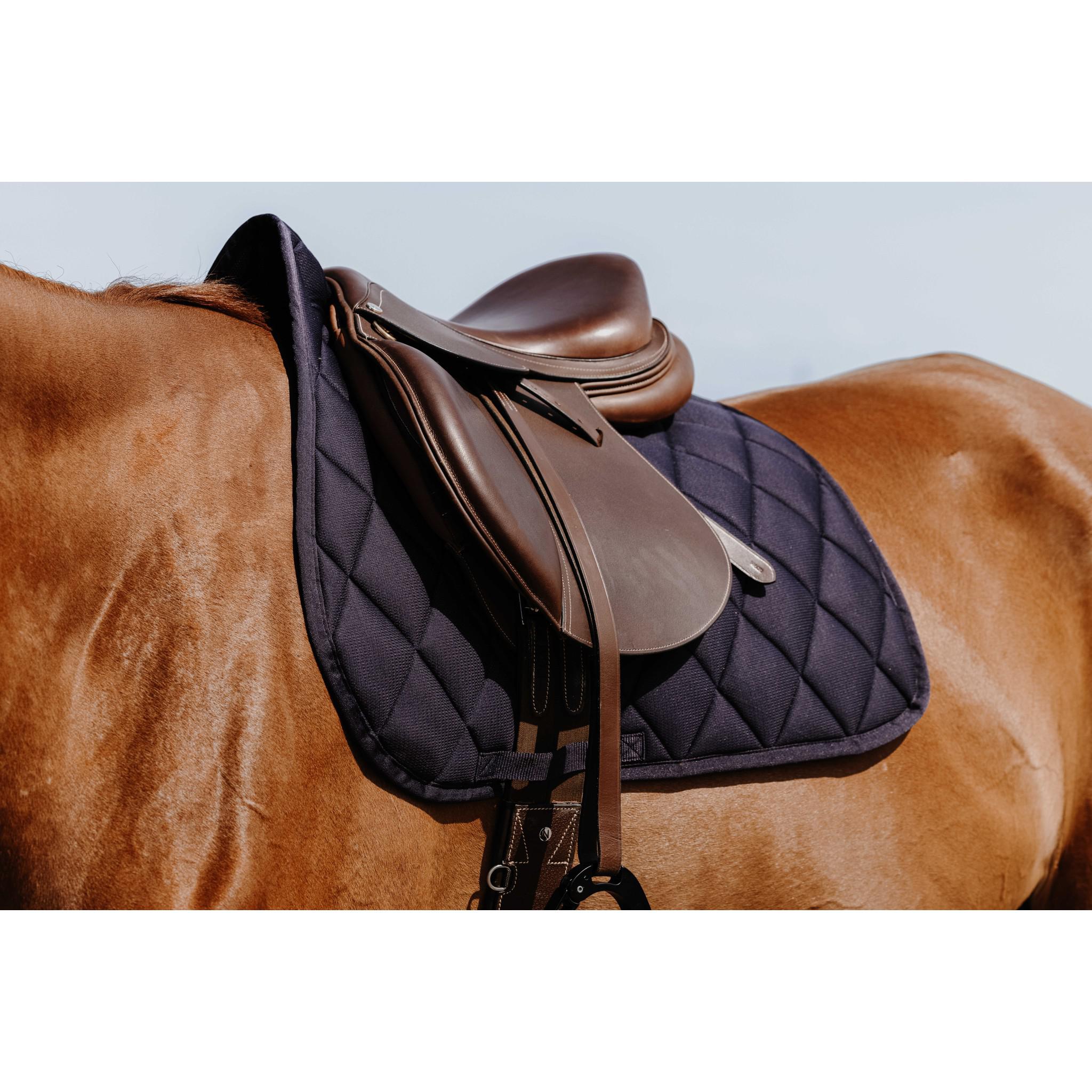 Riding World School Saddle Pad - All purpose Navy blue 204057007