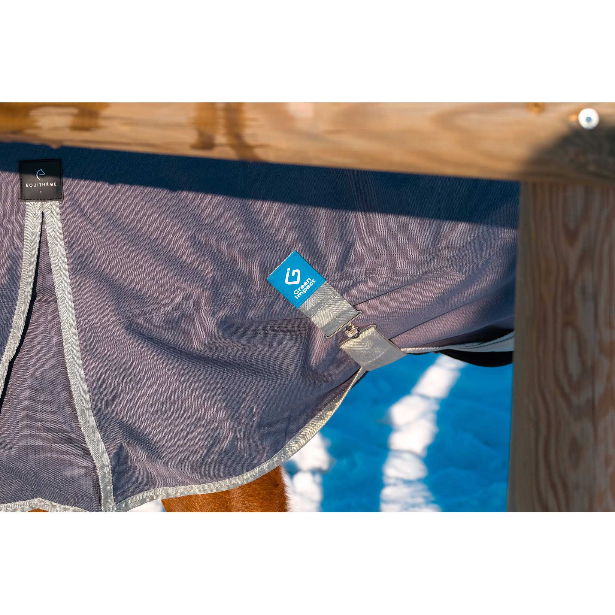 EQUITHÈME Tyrex 1200D Recycled turnout Rug - Standard Taupe 400759063