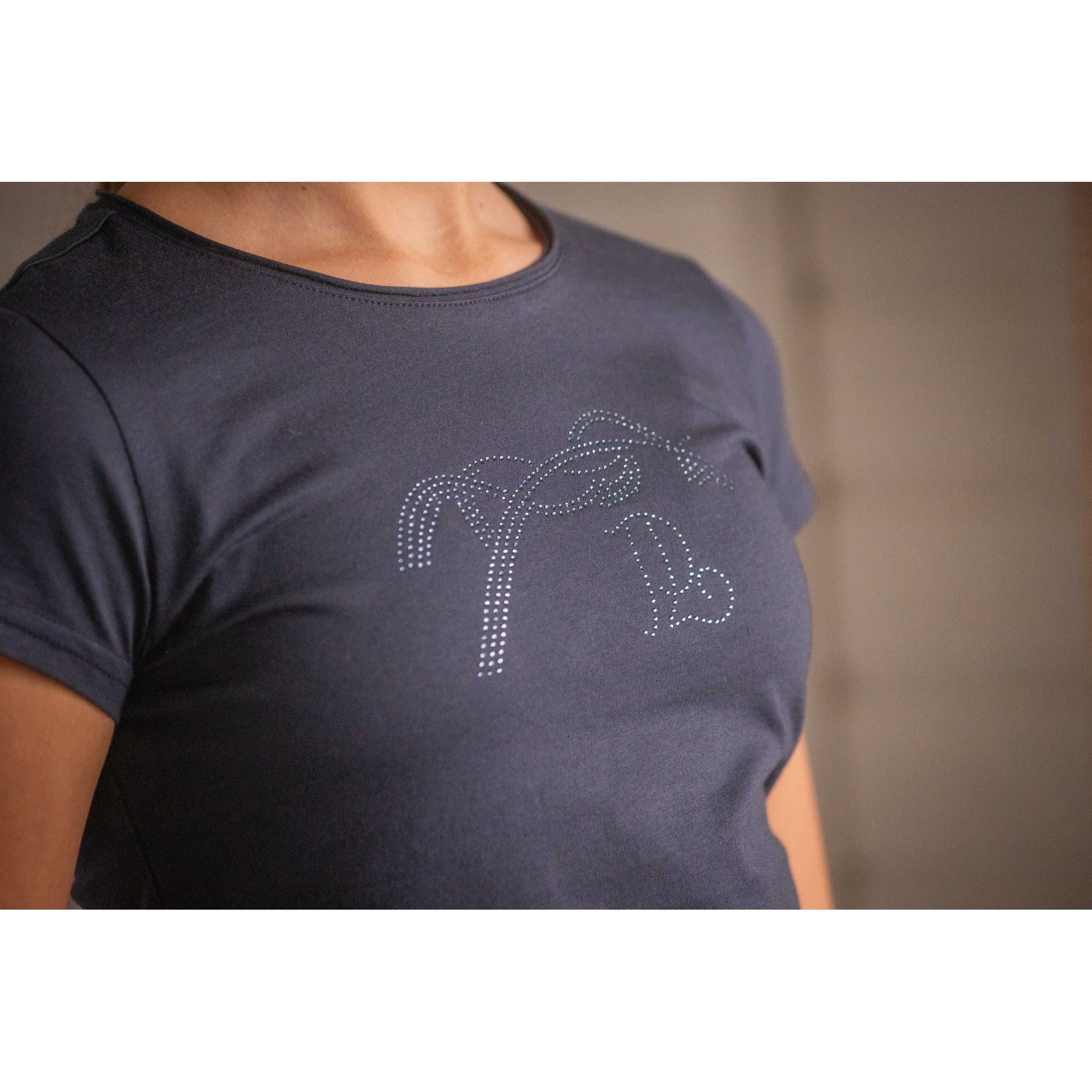 Eden by Pénélope Iconic Strass T-Shirt - Kids Navy blue - 980402712_ambi_3