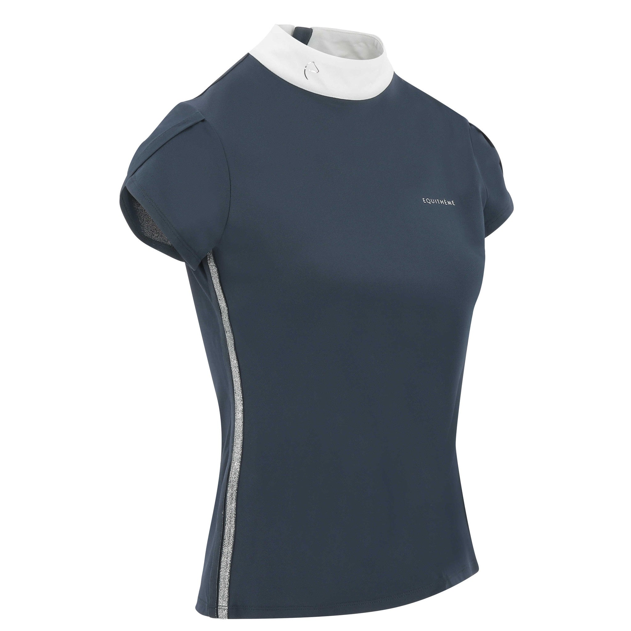 EQUITHÈME Ocala Show Polo - Women - Navy blue - 962070072_packshot_2