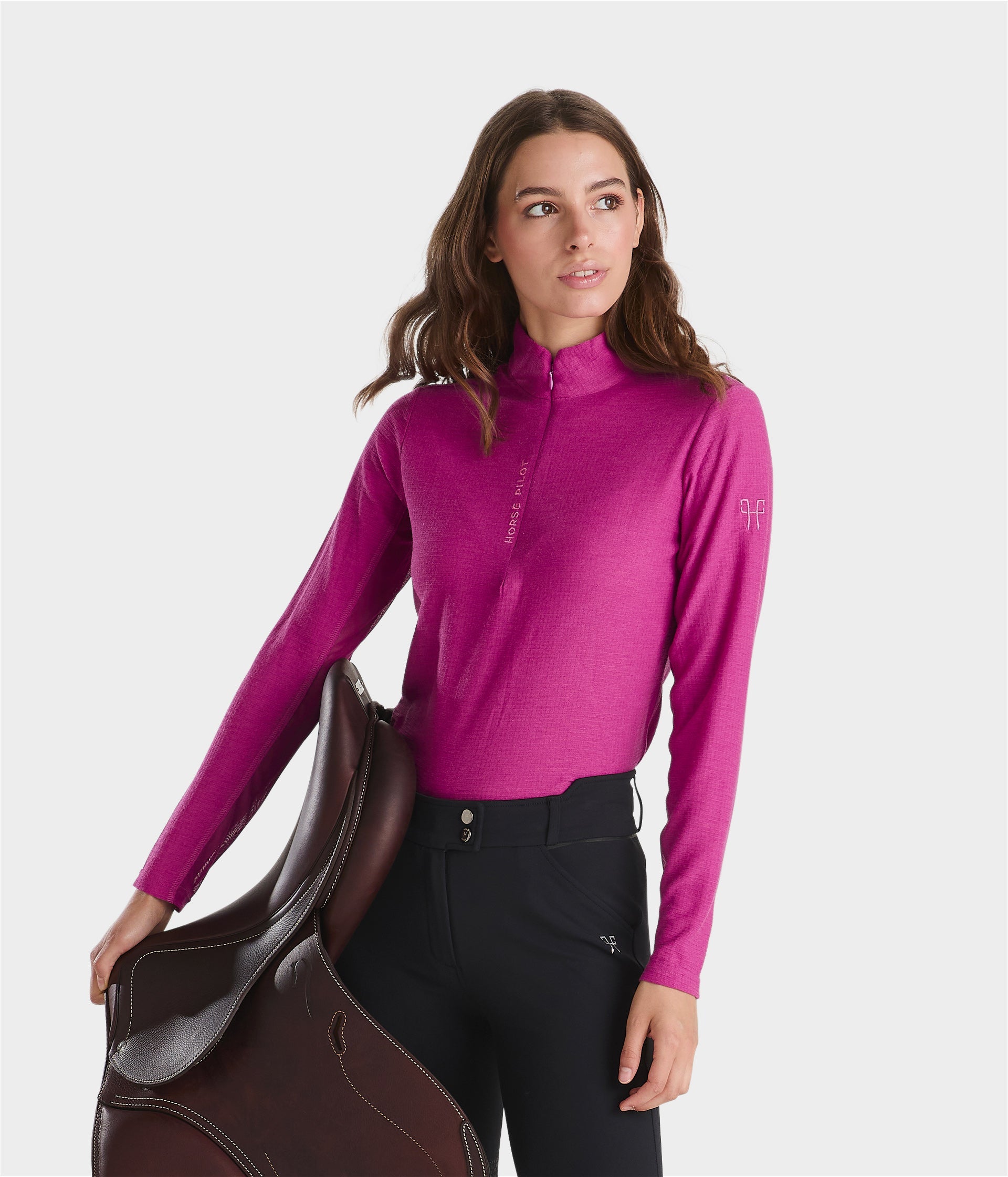 HORSE PILOT Suntech Shirt Women - Fuchsia