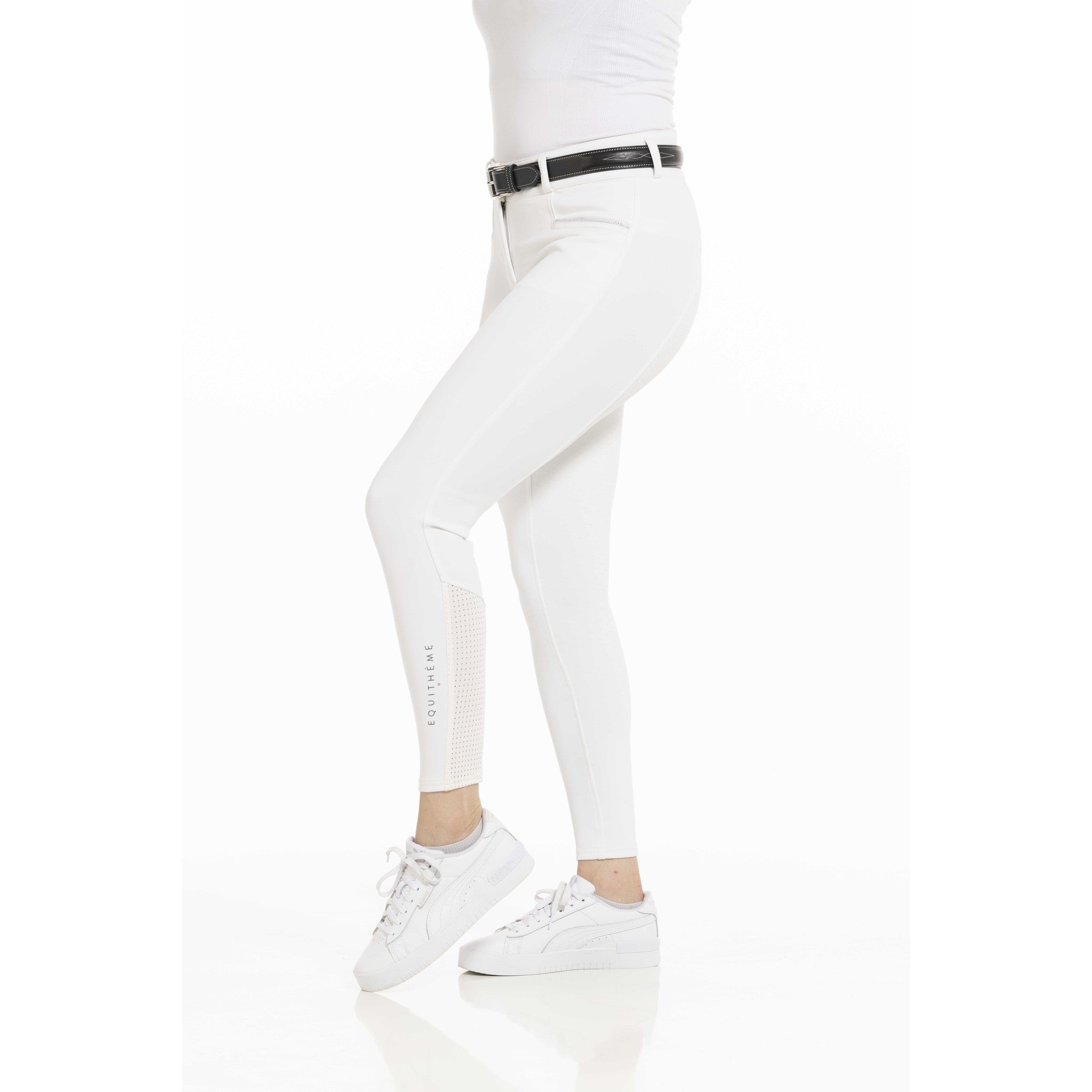 EQUITHÈME Claudine Breeches with silicone full seat - Ladies White 979788036