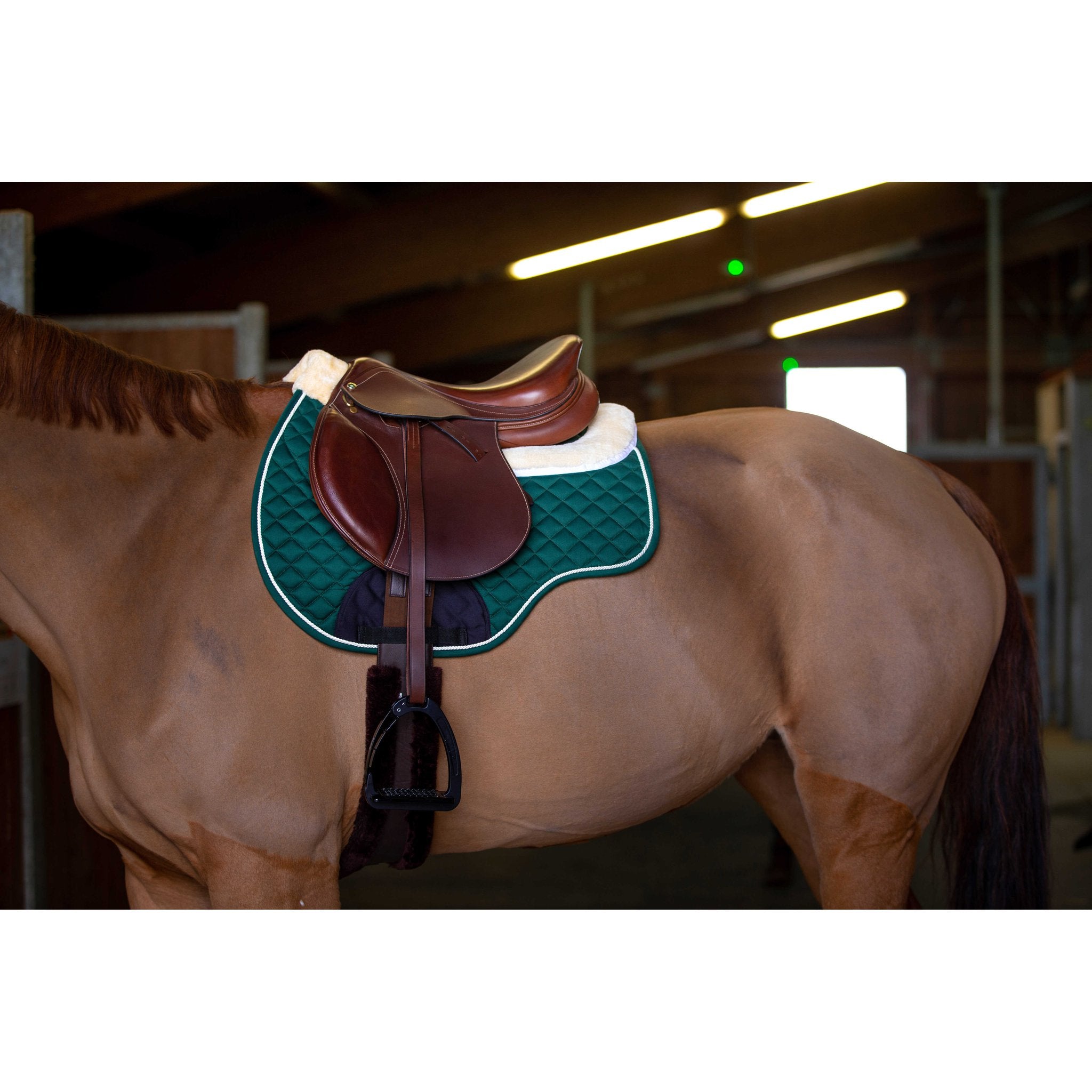 RIDING WORLD Saddle Pad/Half Pad Green - 204026008_ambi_1