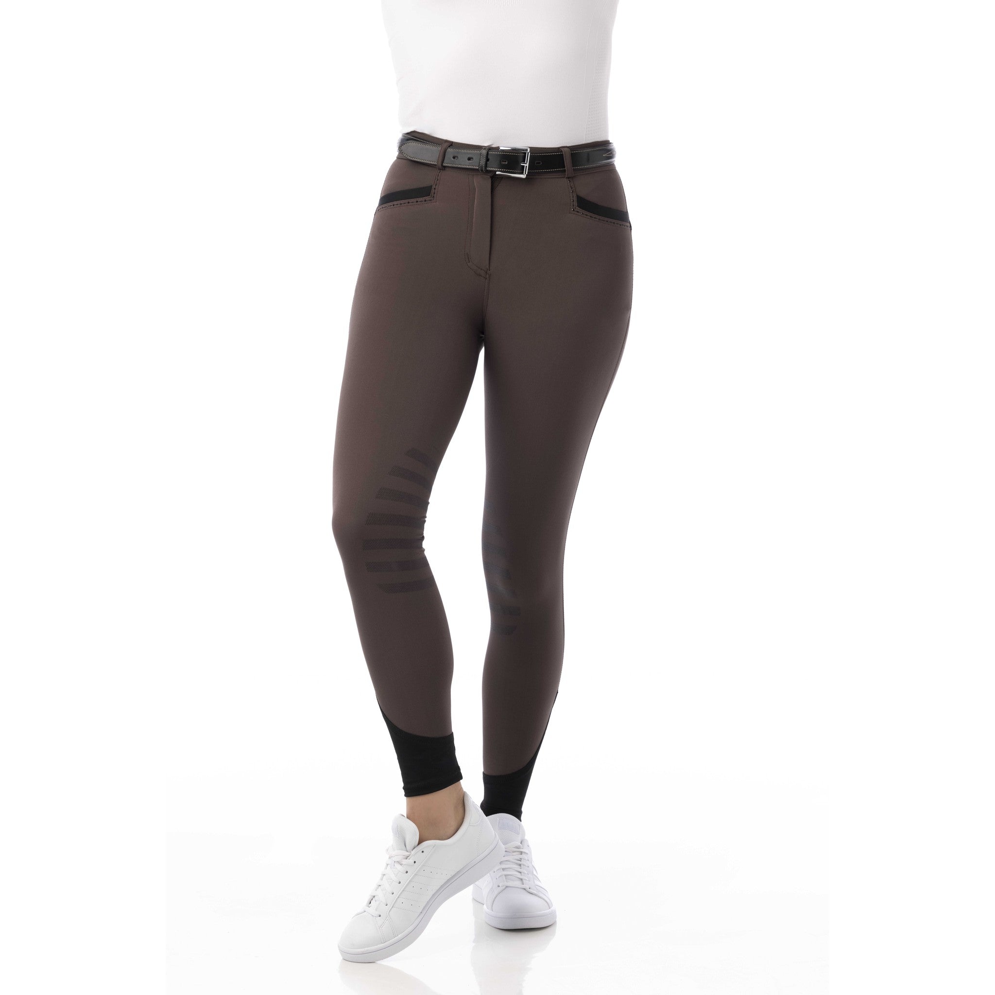 EQUITHÈME Safir Breeches - Children - Brown/black - 979356414_ambi_1