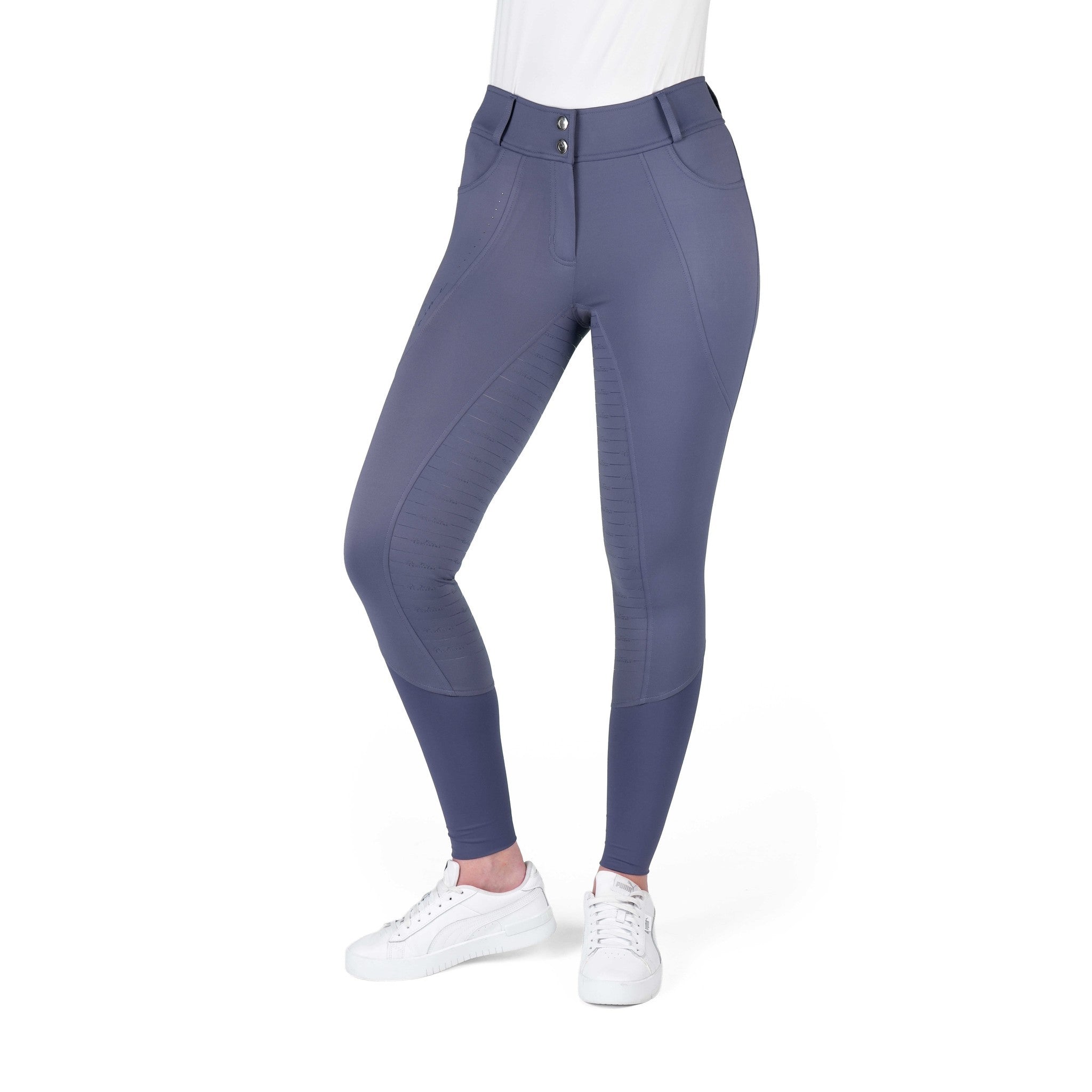 Je t’aime EQUITHÈME Elsa Breeches - Ladies Grey/blue 979842636