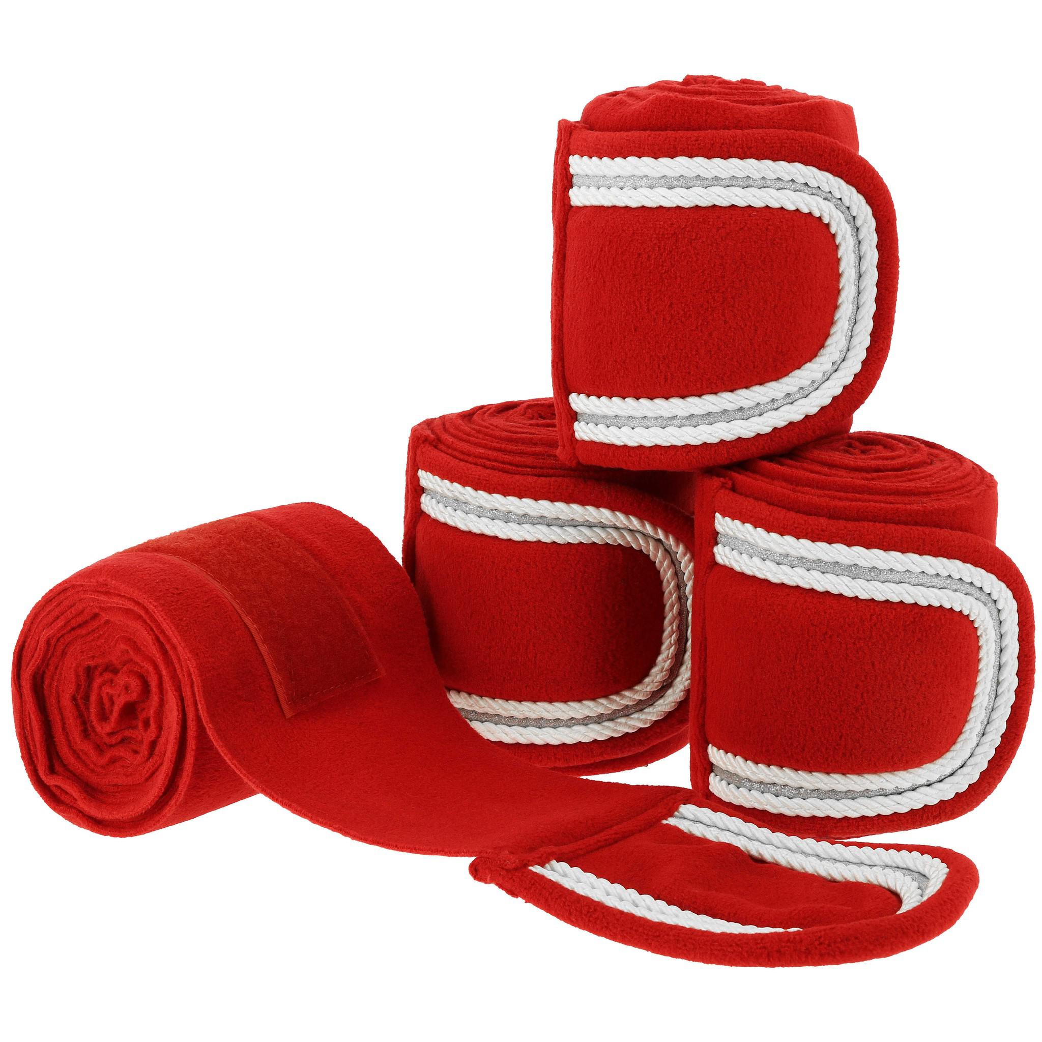 EQUITHÈME Xmas Polo Bandages Red/white 540073303