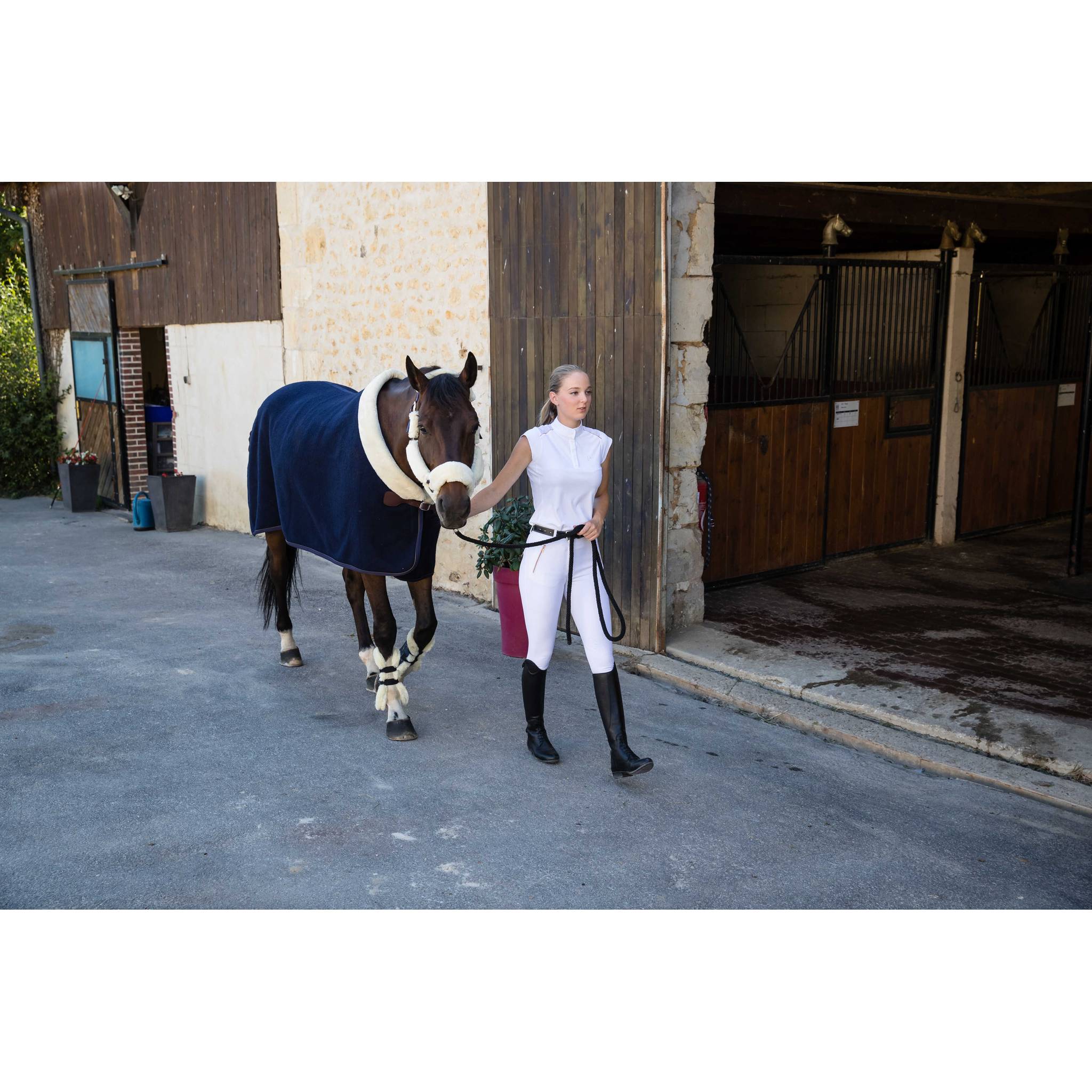 EQUITHÈME Brussels Show Polo - Women - White - 962083012_ambi_1