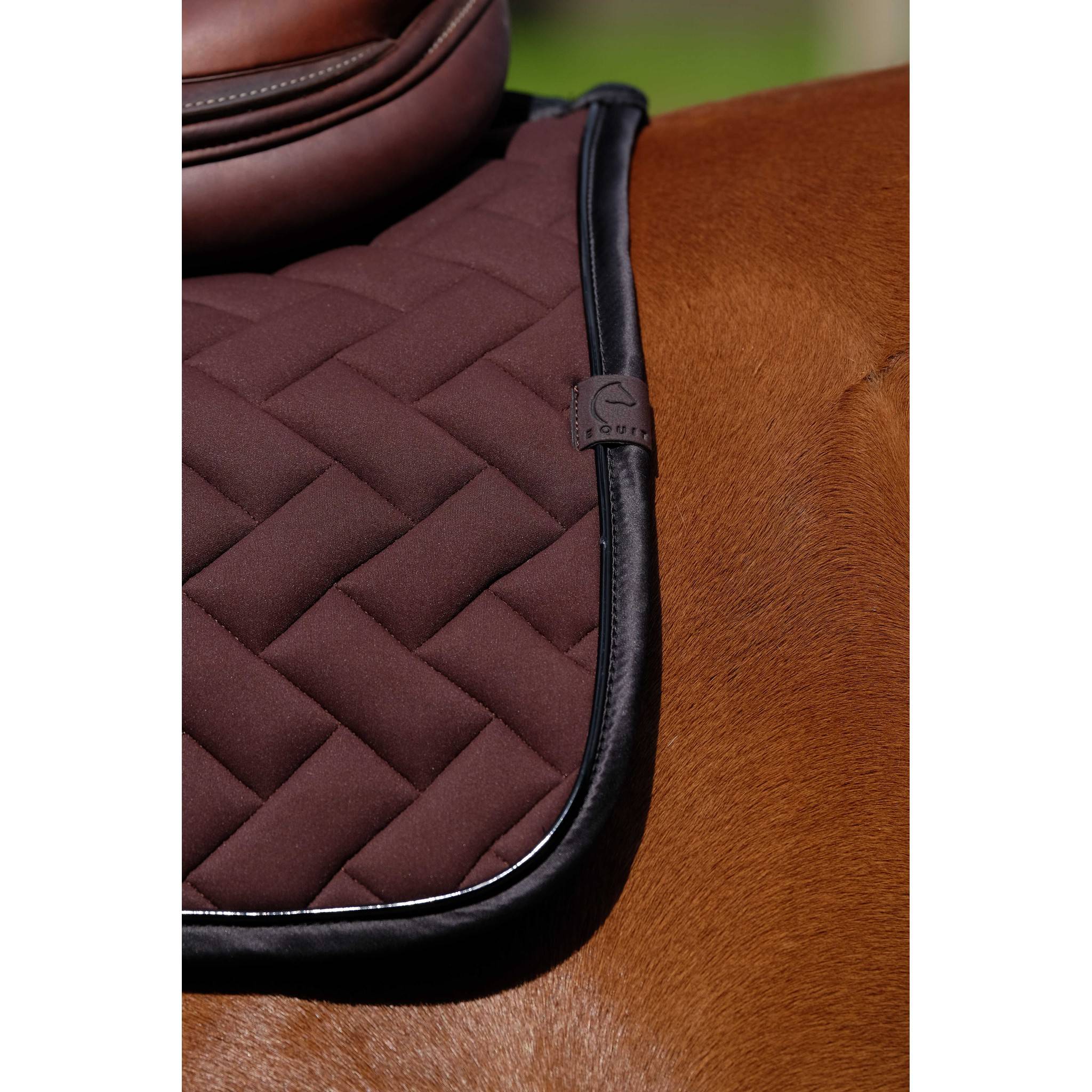 EQUITHÈME Impulsion Saddle Pad - All purpose chestnut brown 204006004