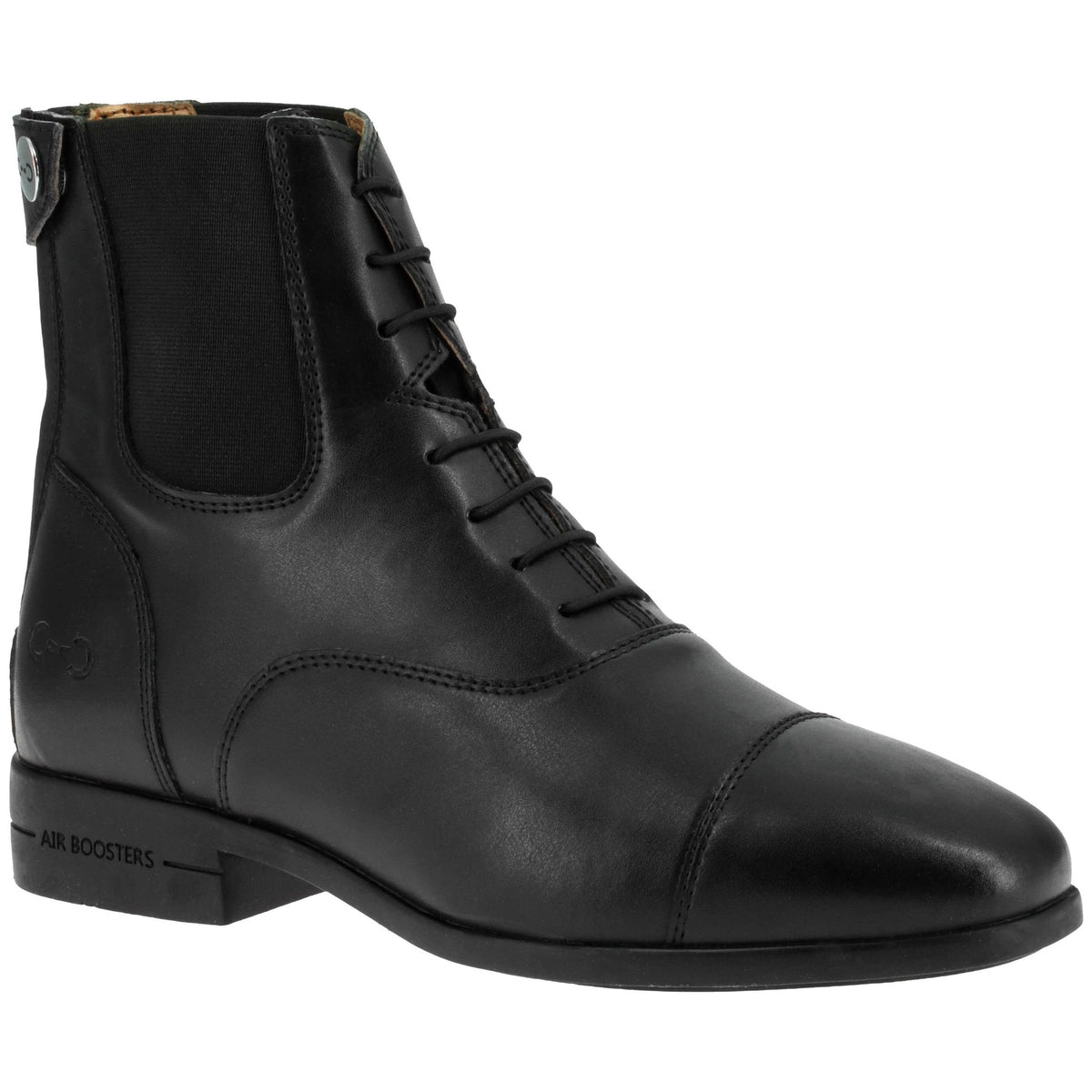 Riding World EK-Daily Lace-Up Boots with Zipper - Black - 914122239_packshot_2