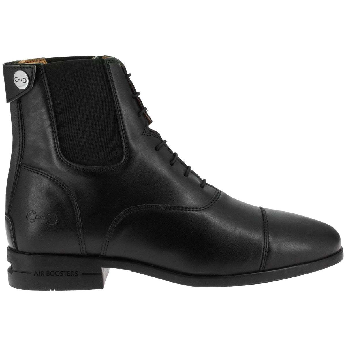 Riding World EK-Daily Lace-Up Boots with Zipper - Black - 914122239_packshot_3