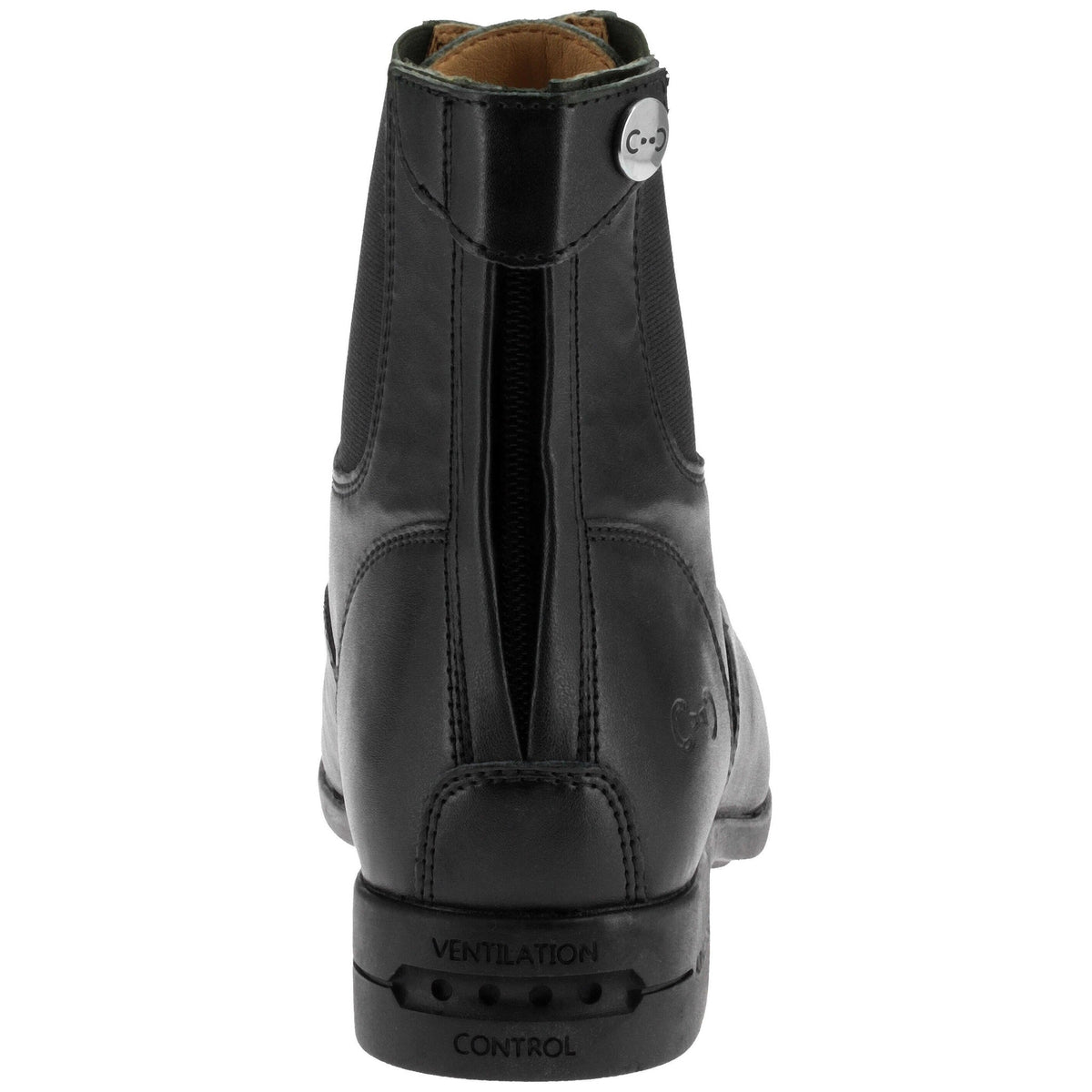 Riding World EK-Daily Lace-Up Boots with Zipper - Black - 914122239_packshot_5