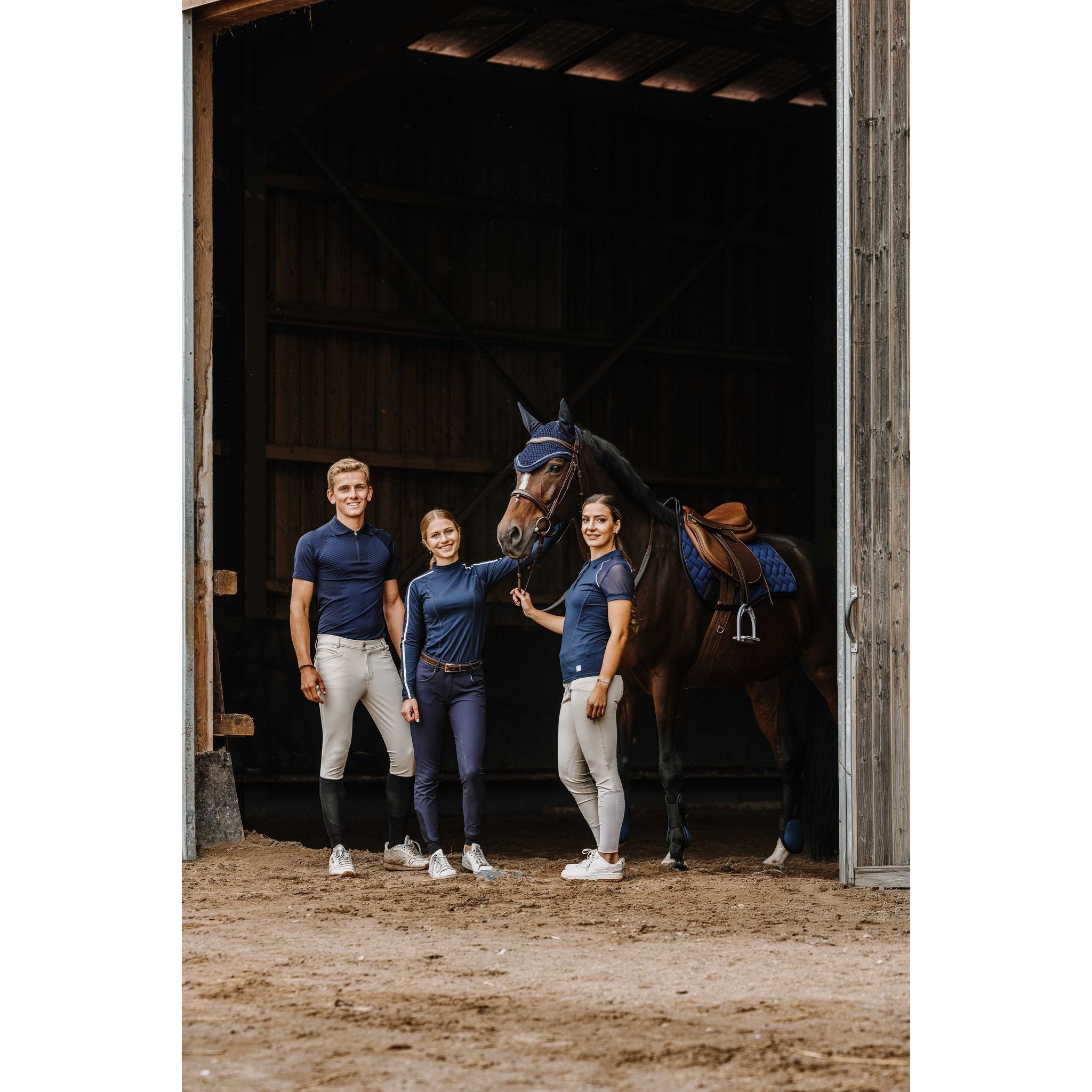 EQUITHÈME Originals Mélodie T-Shirt - Women - Navy blue - 963075071_ambi_14