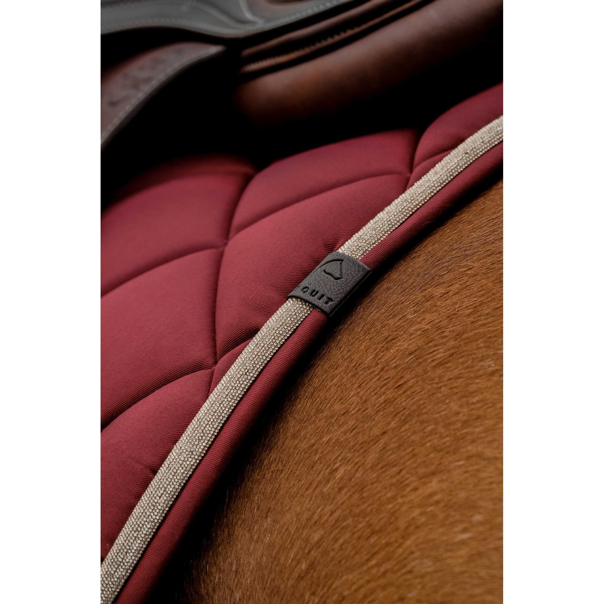 EQUITHÈME Badge 2.0 Saddle Pad - All purpose Burgundy 204783033