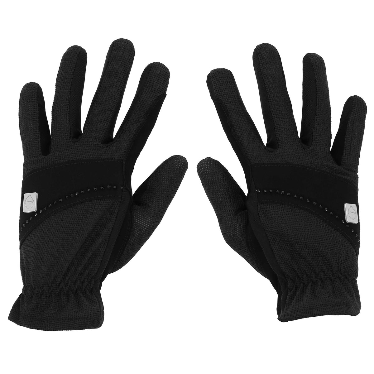 EQUITHÈME Strass gloves Black - 930018023_packshot_1